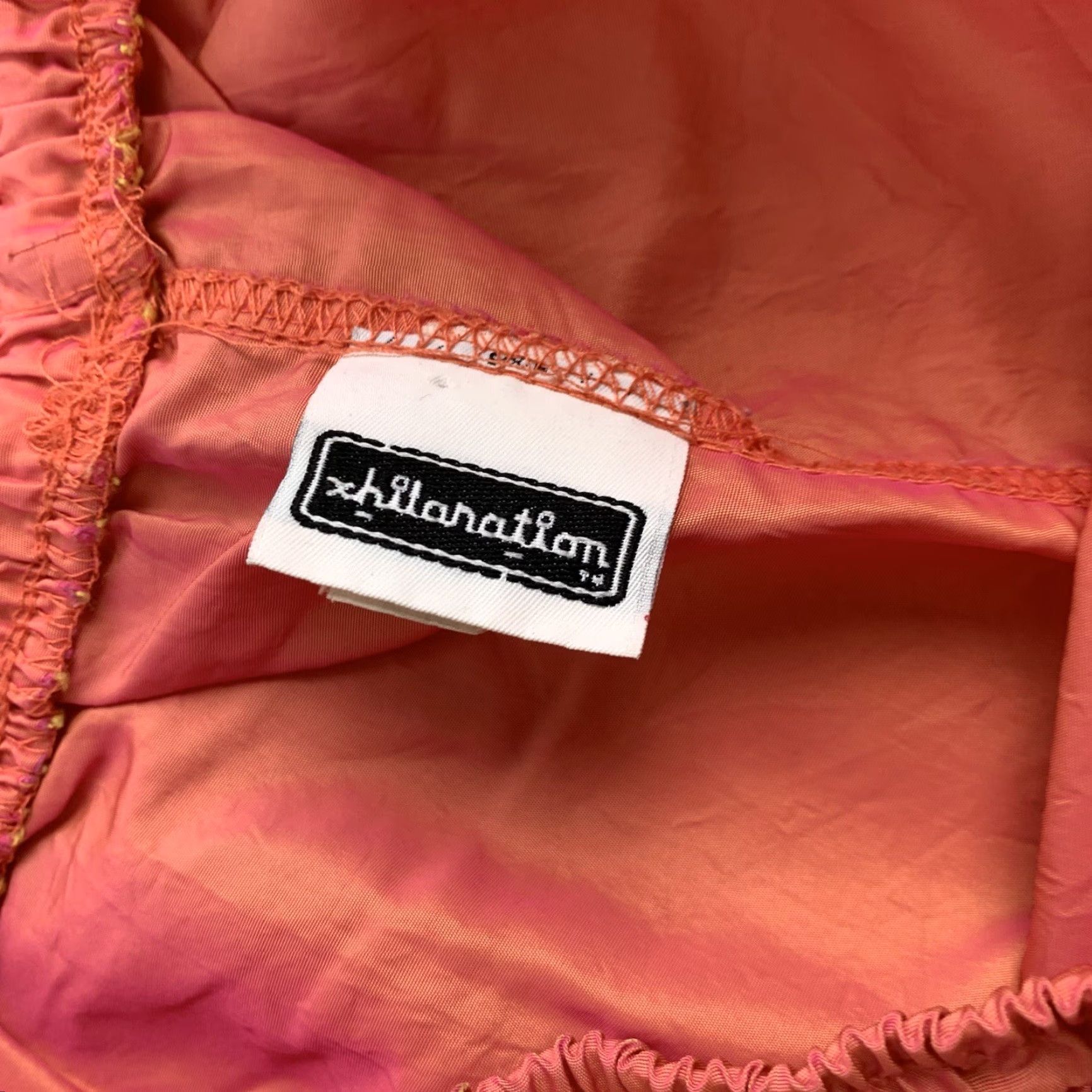 Vintage VINTAGE Xhilaration Shorts Womens Large Orange Pink Reflective Rave 90s Target Size 36" / US 14 / IT 50 - 5 Thumbnail