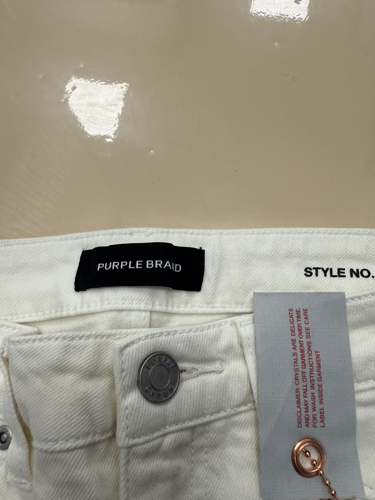 Other Purple Brand Pearls Whisper White Jeans Size 26" / US 2 / IT 38 - 4 Thumbnail