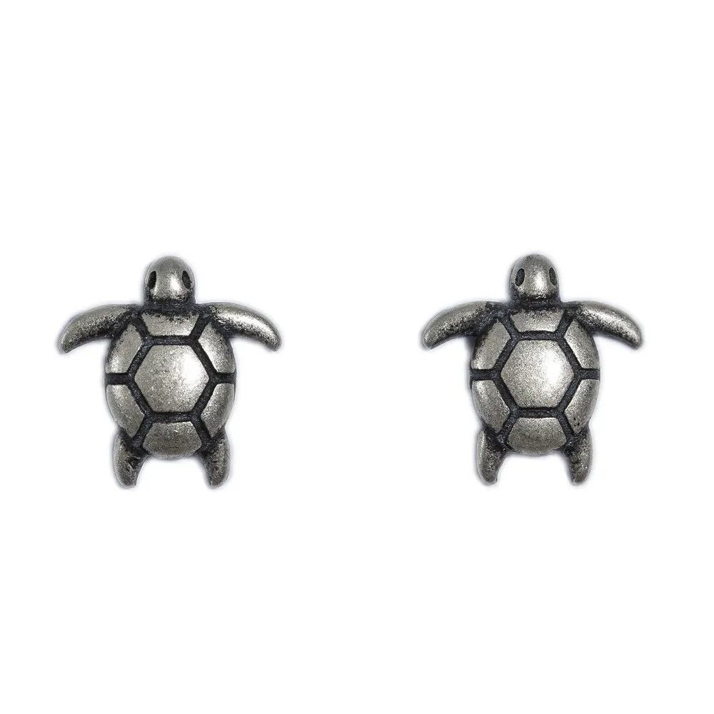Jewelry Tiny Turtle Ocean Stud Earrings 925 Sterling Ear Charms Gift Size ONE SIZE - 6 Thumbnail