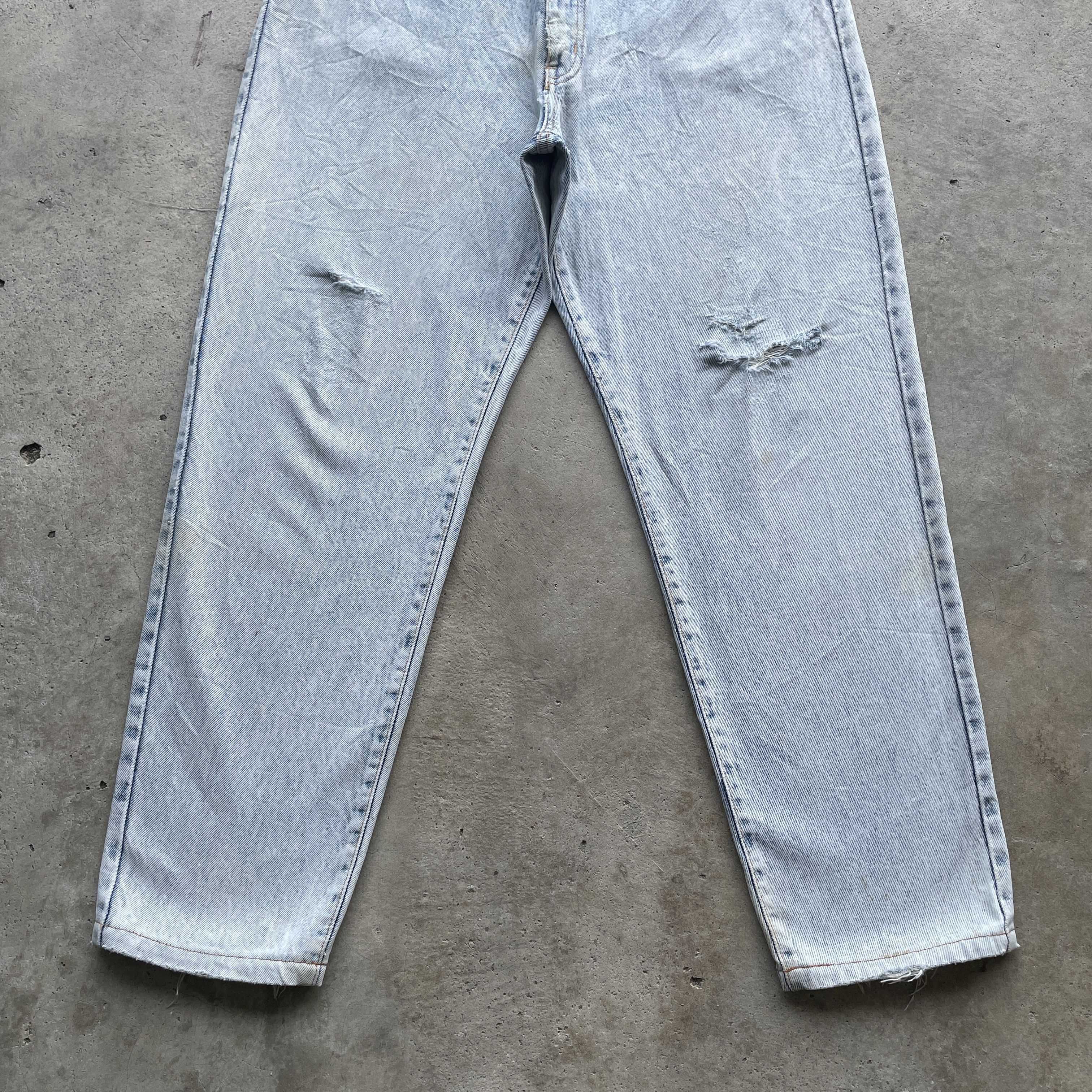 Edwin VINTAGE EDWIN WASH JEANS FADED DENIM DISTRESSED PANTS W33 Size US 33 - 4 Thumbnail