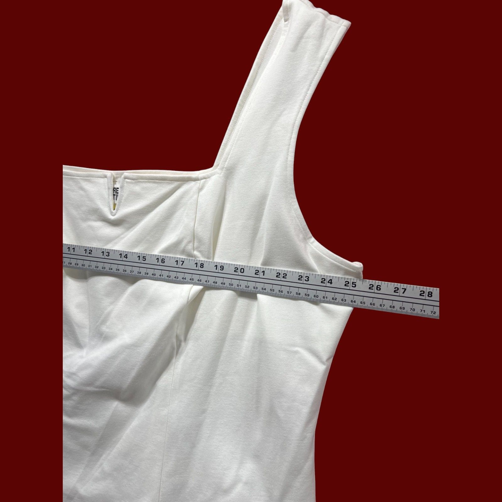 Other Future Collective - Women's Notch Front Tank Top - White - 3 Size 3XL / US 20-22 - 5 Thumbnail