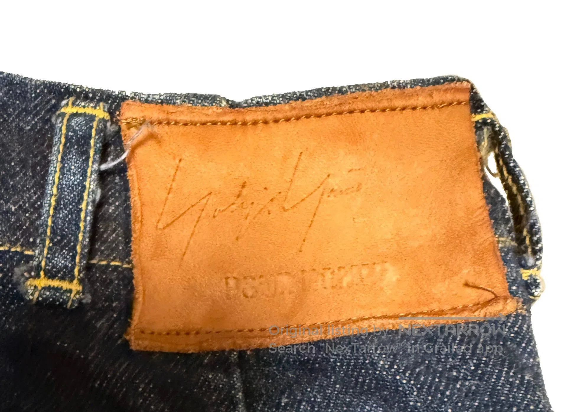 Yohji Yamamoto Blue Denim Straight-Leg Pants. Size US 30 / EU 46 - 4 Thumbnail