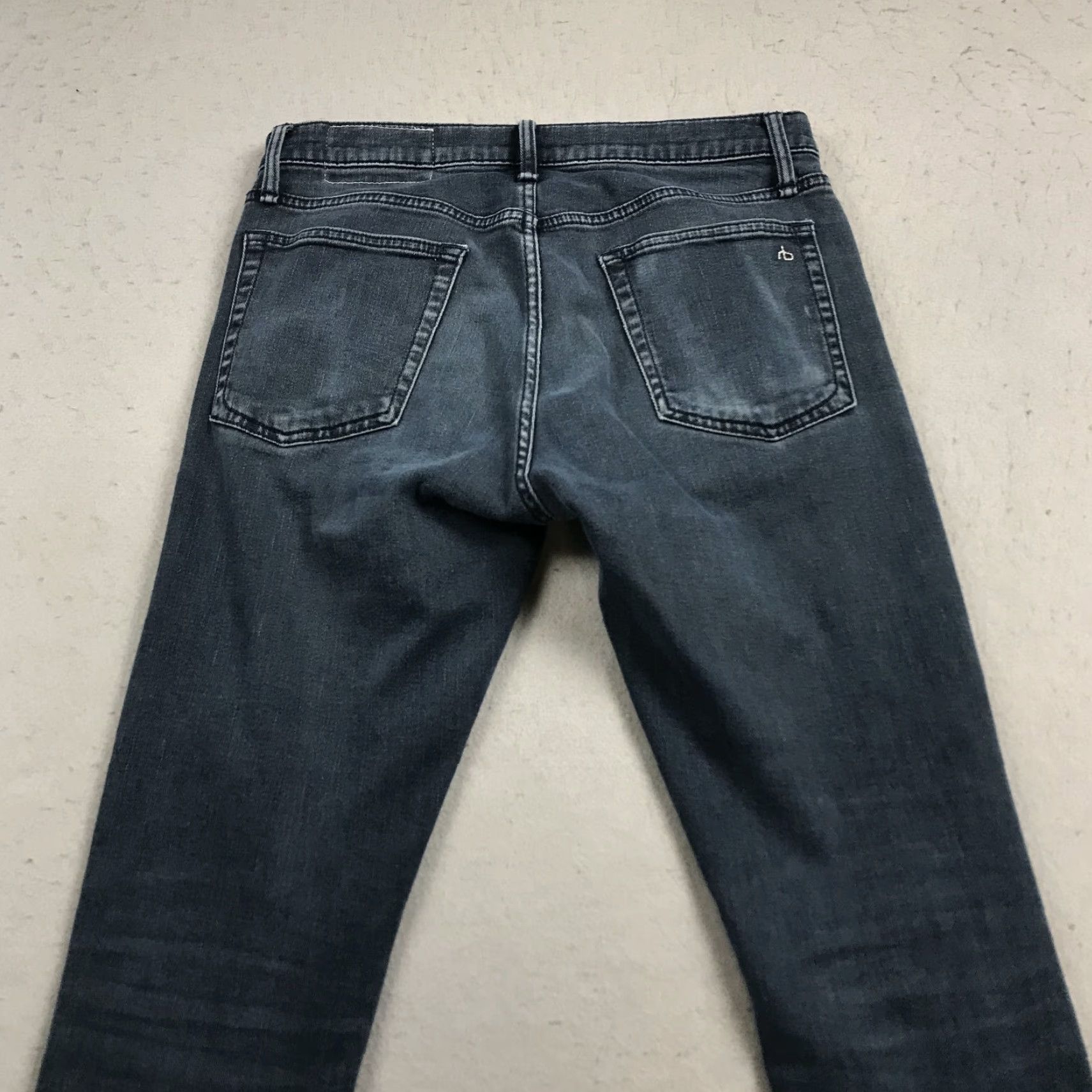 Rag & Bone rag & bone Jeans Mens 30x32 Blue Fit Slim Cotton Blend Designer Skinny Shirt Size US 30 / EU 46 - 6 Thumbnail
