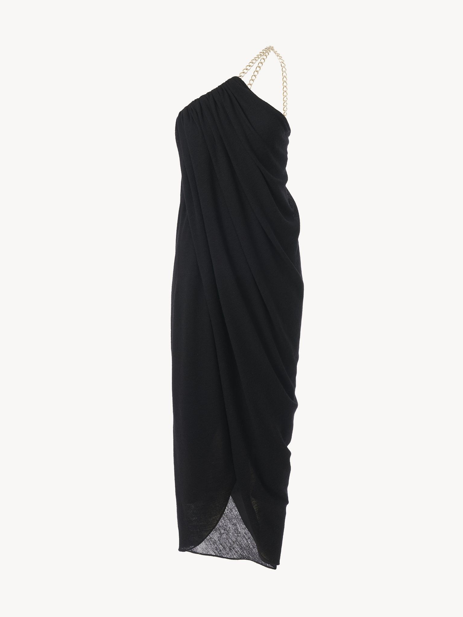 Chloe o1y0825 Midi Dress in Black Size M / US 6-8 / IT 42-44 - 2 Thumbnail