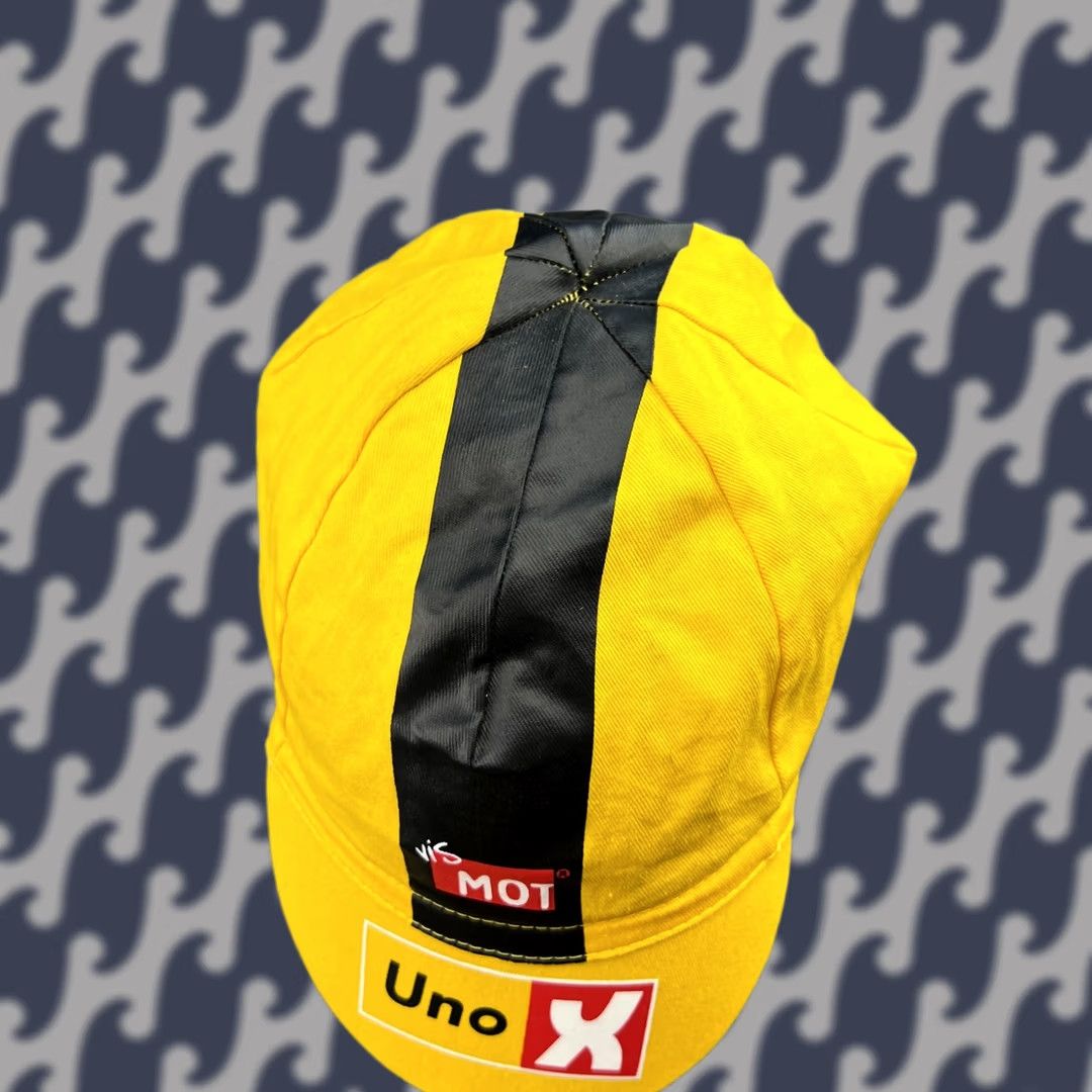Vintage Bioracer Uno-X Cycling Cap Hat One Size Yellow Racing unox Size ONE SIZE - 1 Thumbnail