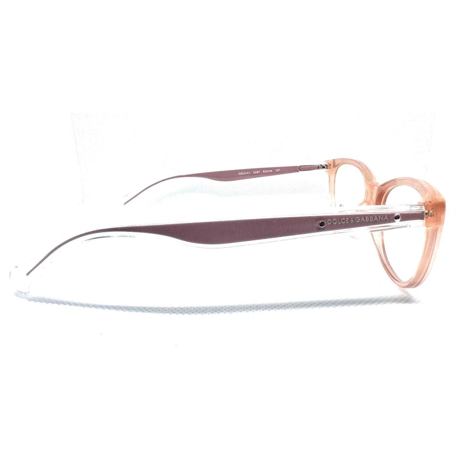 Dolce & Gabbana DOLCE & GABBANA DG 3141 2587 BLUSH PINK EYEGLASSES 53-16 Size ONE SIZE - 7 Thumbnail