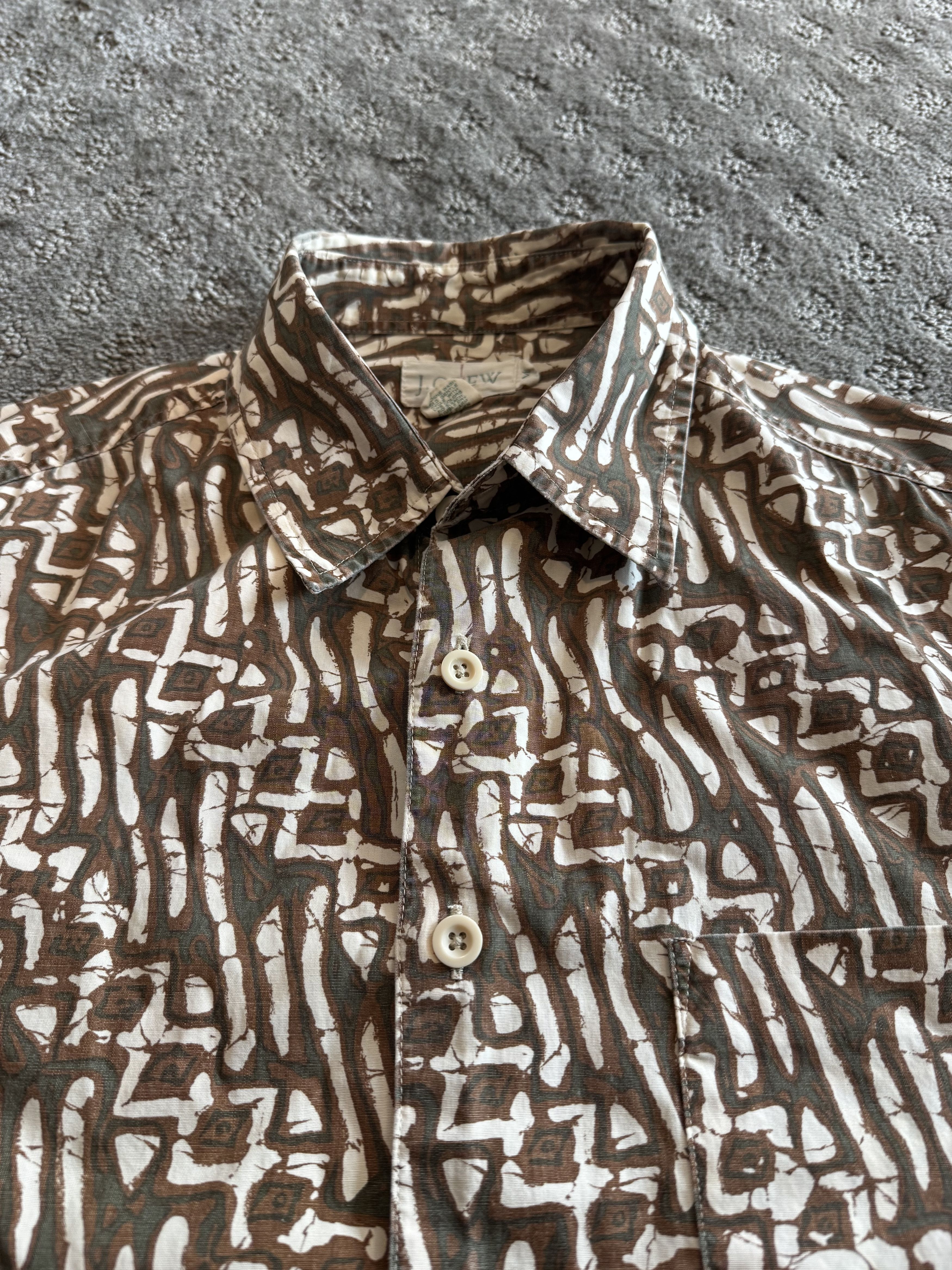 J.Crew Crazy vintage J.Crew short sleeve button up Size US XL / EU 56 / 4 - 2 Thumbnail