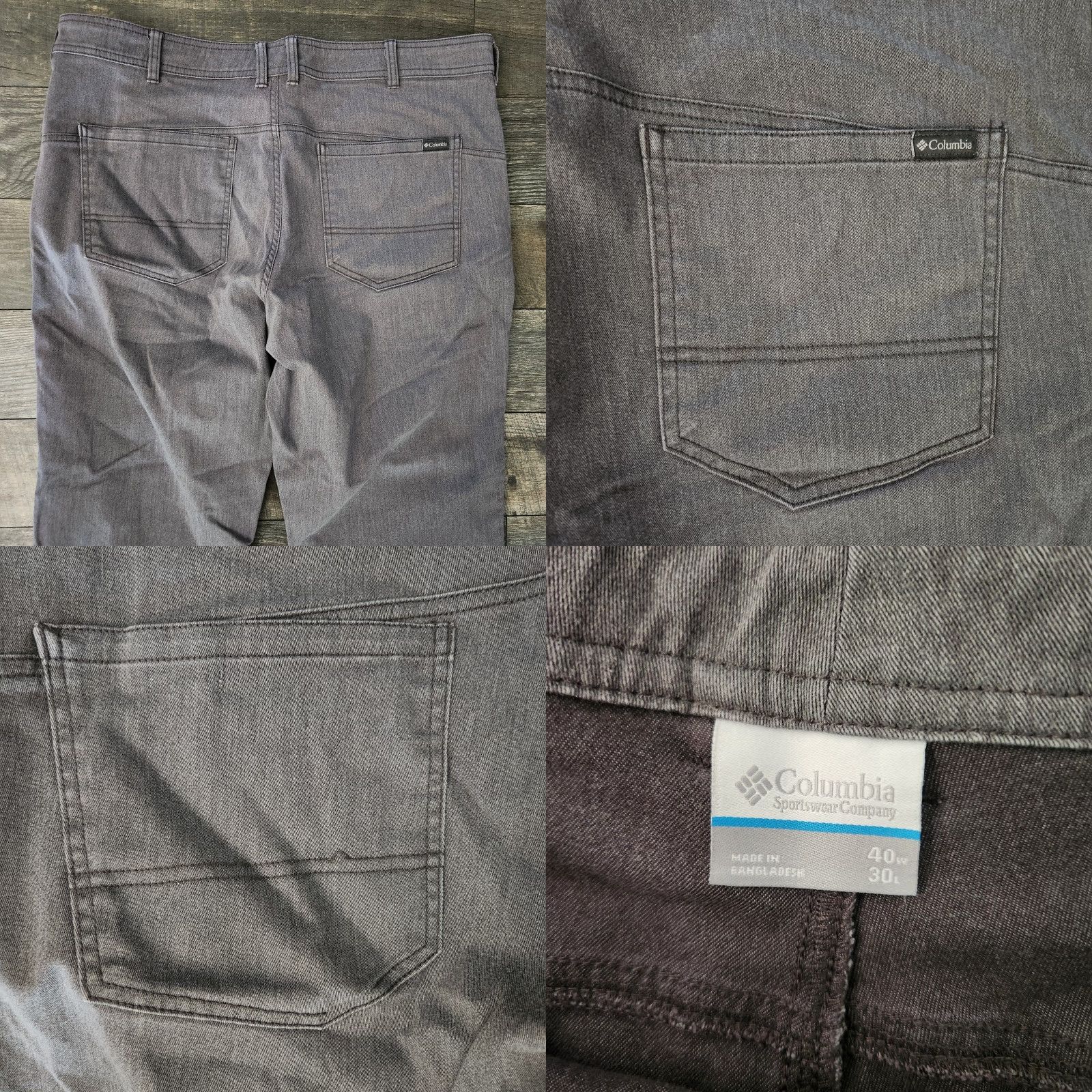 Vintage Columbia Pants 40x30 Gray Straight Fit Workwear Hiking Outdoor Casual Shirt? Size US 40 / EU 56 - 8 Thumbnail