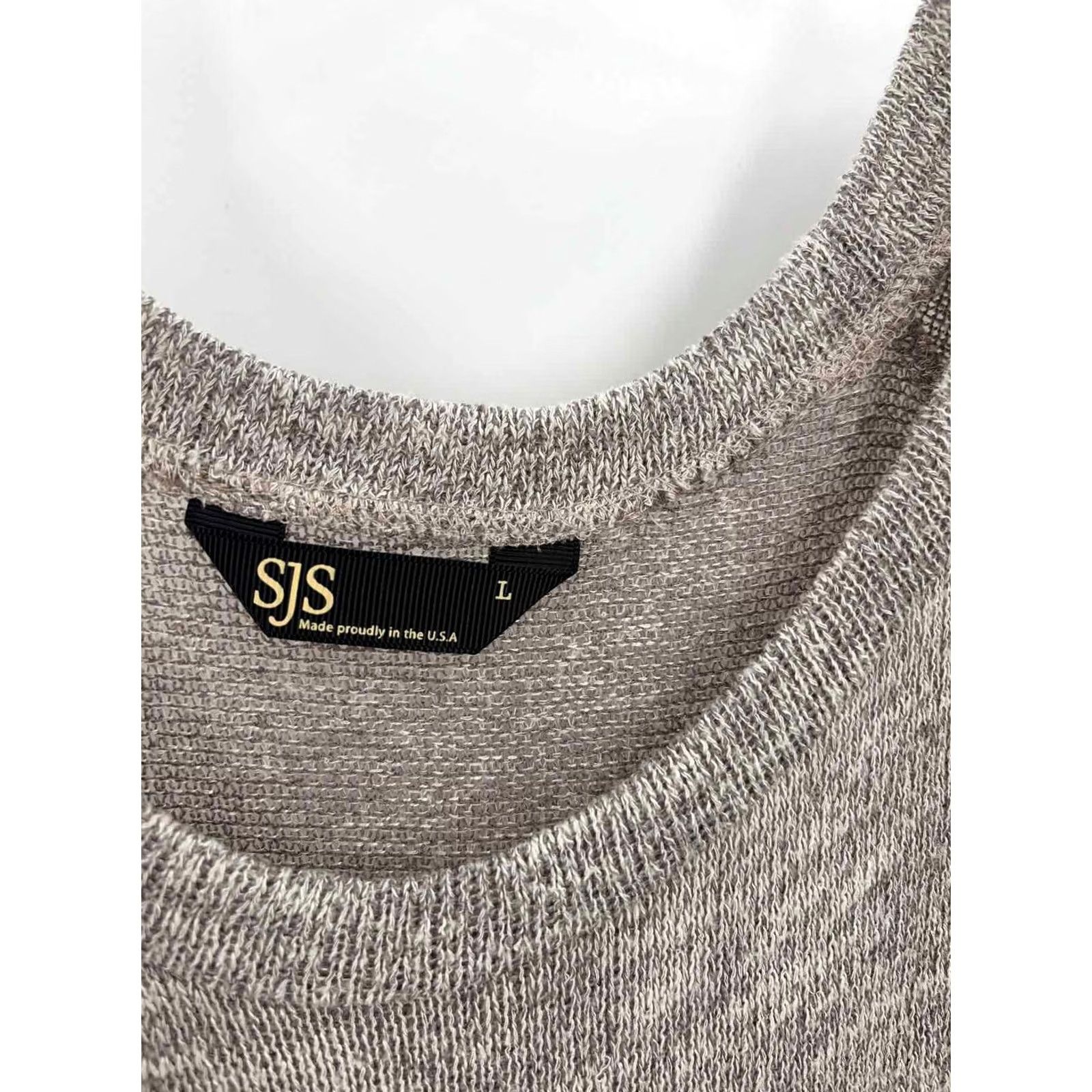 Vintage SJS Grey Sweater Large Size L / US 10 / IT 46 - 3 Thumbnail