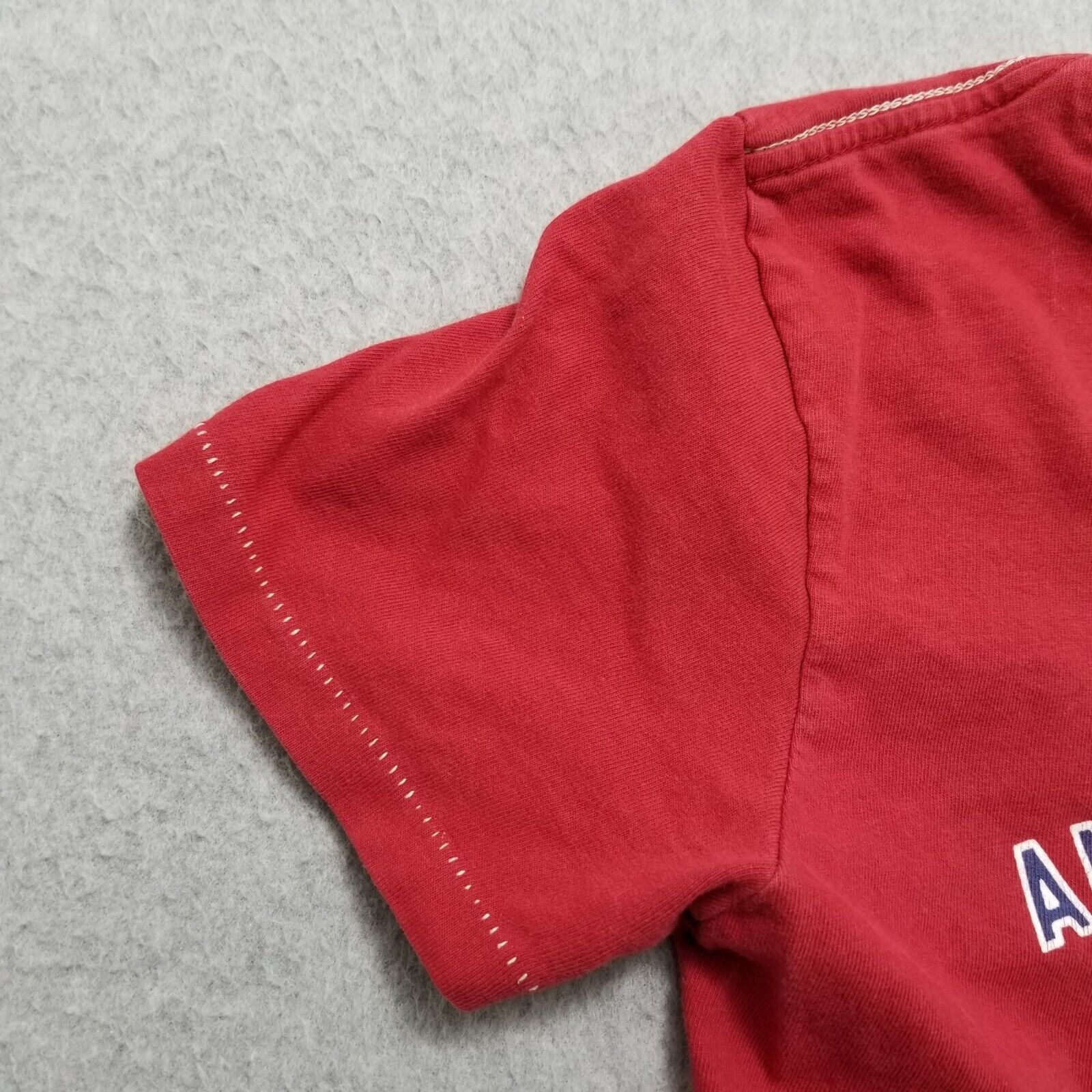 American Eagle Outfitters American Eagle Shirt Womens XS Red Crew Neck Single Stitch Size XS / US 0-2 / IT 36-38 - 7 Thumbnail