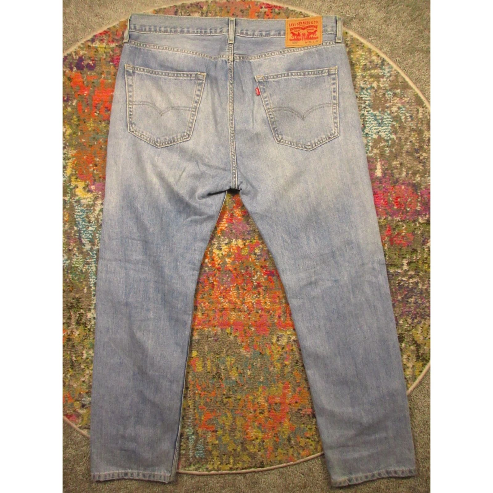 Levi's LEVIS 501 Jeans 38x32* Original Fit Denim Pants Mens Wash Classic Button Fly Jeans 5-Pocket Design Medium Blue9 Mens Size US 38 / EU 54 - 2 Thumbnail