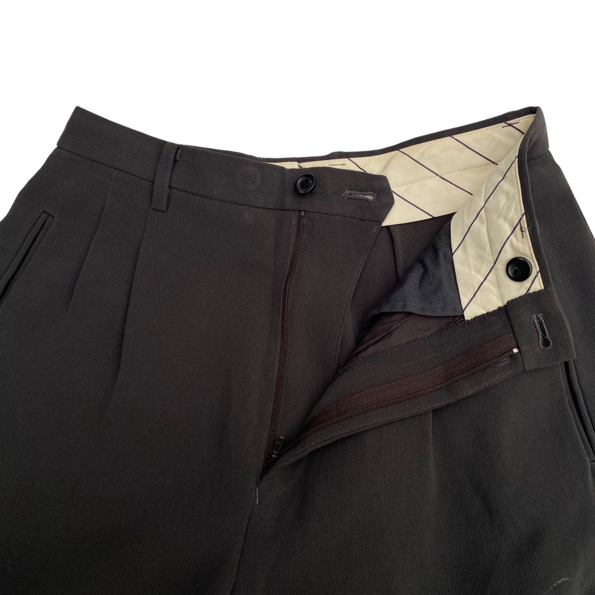 Issey Miyake × Japanese Brand × Vintage 💕Vtg 90s ISSEY MIYAKE Linen Baggy / Wide / Cropped Pants Size 26" / US 2 / IT 38 - 4 Thumbnail