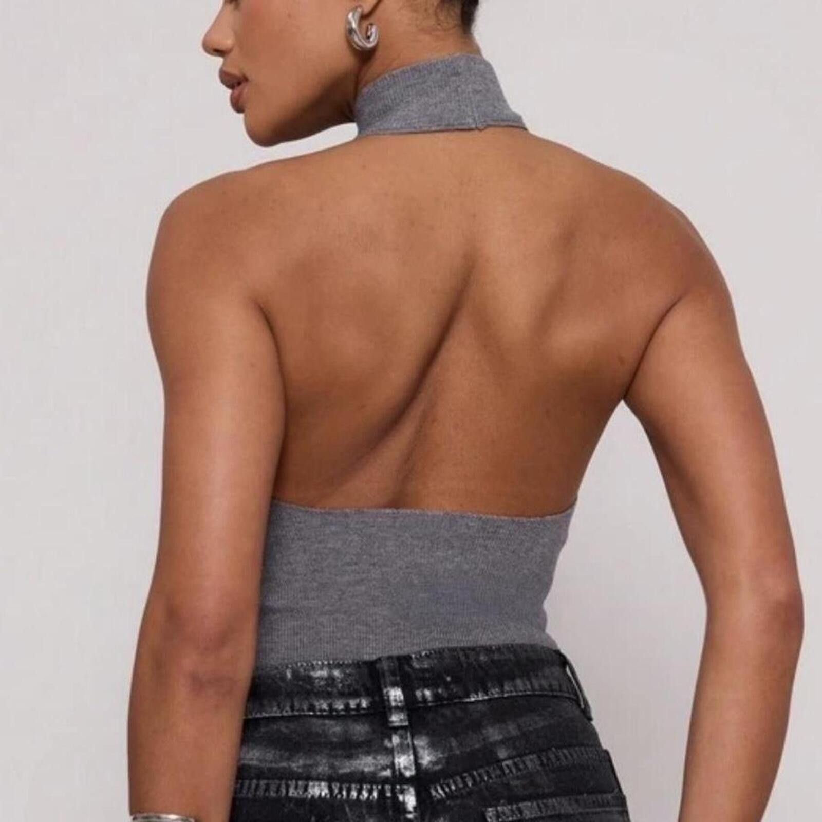 Other Grey halter neck top Size XS / US 0-2 / IT 36-38 - 3 Thumbnail