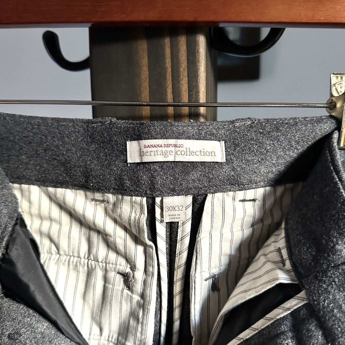 Banana Republic 🌿Banana Republic Heritage Front Pocket Wool Trousers🌿 Size US 30 / EU 46 - 6 Thumbnail