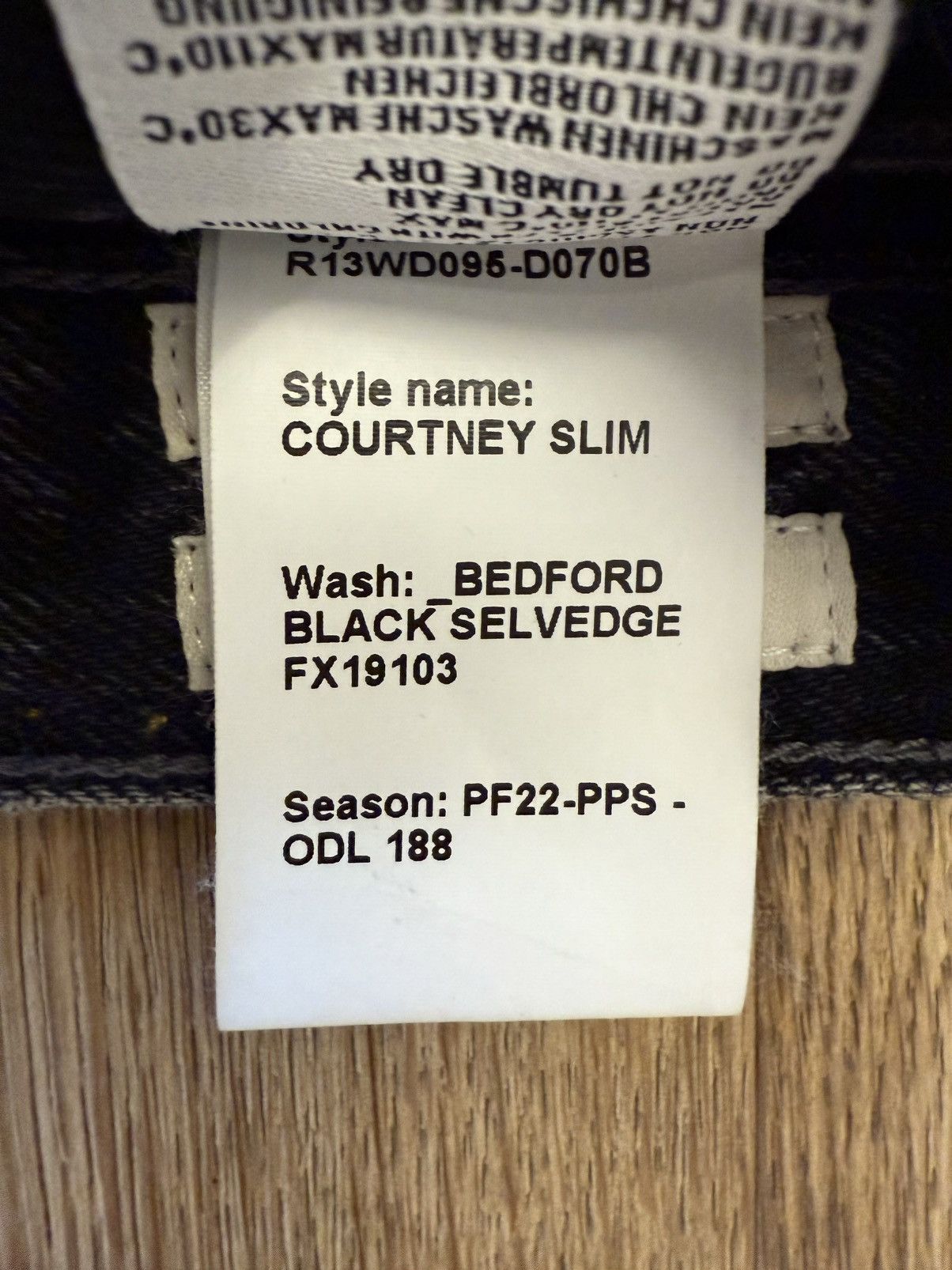 R13 R13 Courtney Slim Selvedge / RP.500€ Size 27" / US 4 / IT 40 - 16 Thumbnail