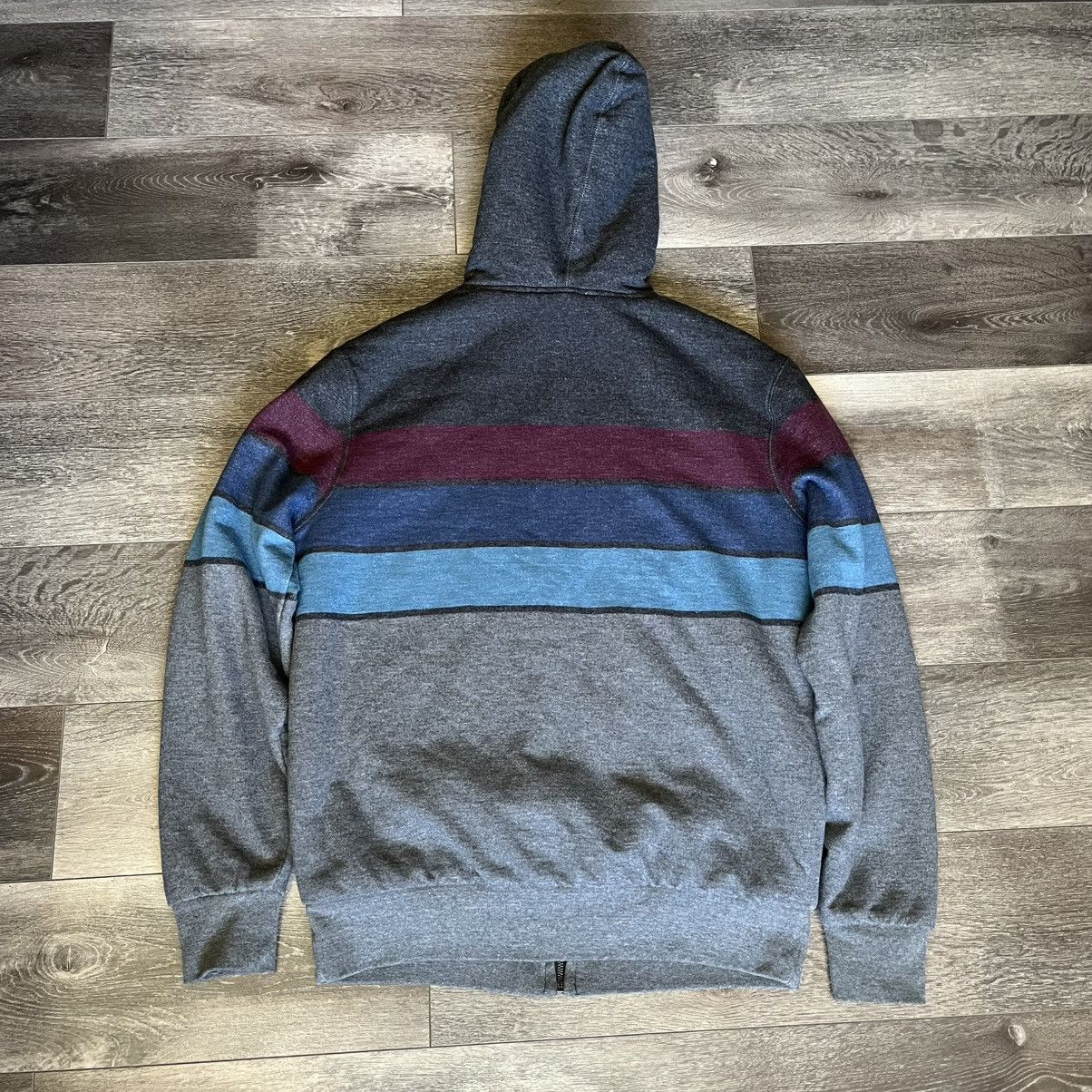 Element Vintage Y2K Element Stripe Sherpa Fleece Lined Zip Up Hoodie Size US M / EU 48-50 / 2 - 2 Thumbnail