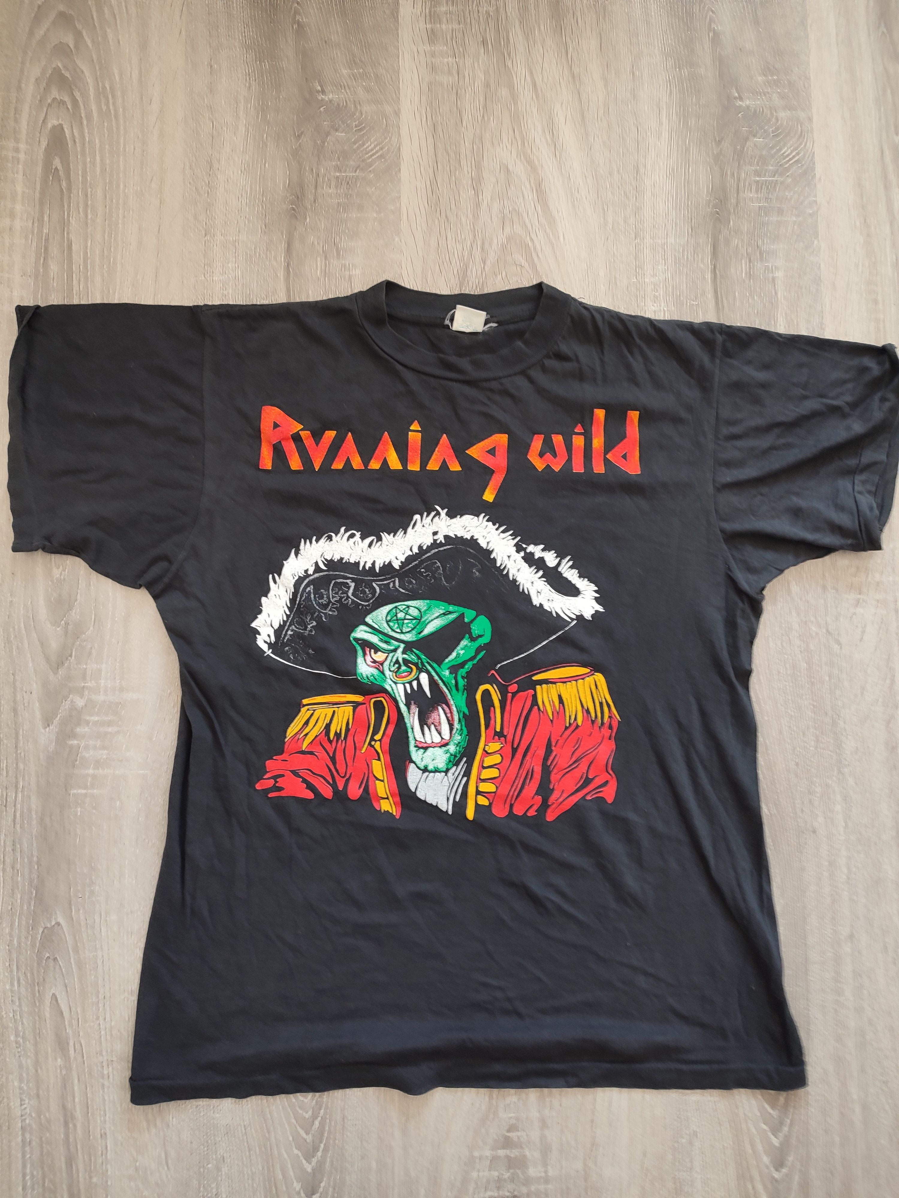 Vintage Running Wild Death or Glory Europian tour 1990 t shirt Size US L / EU 52-54 / 3 - 3 Thumbnail