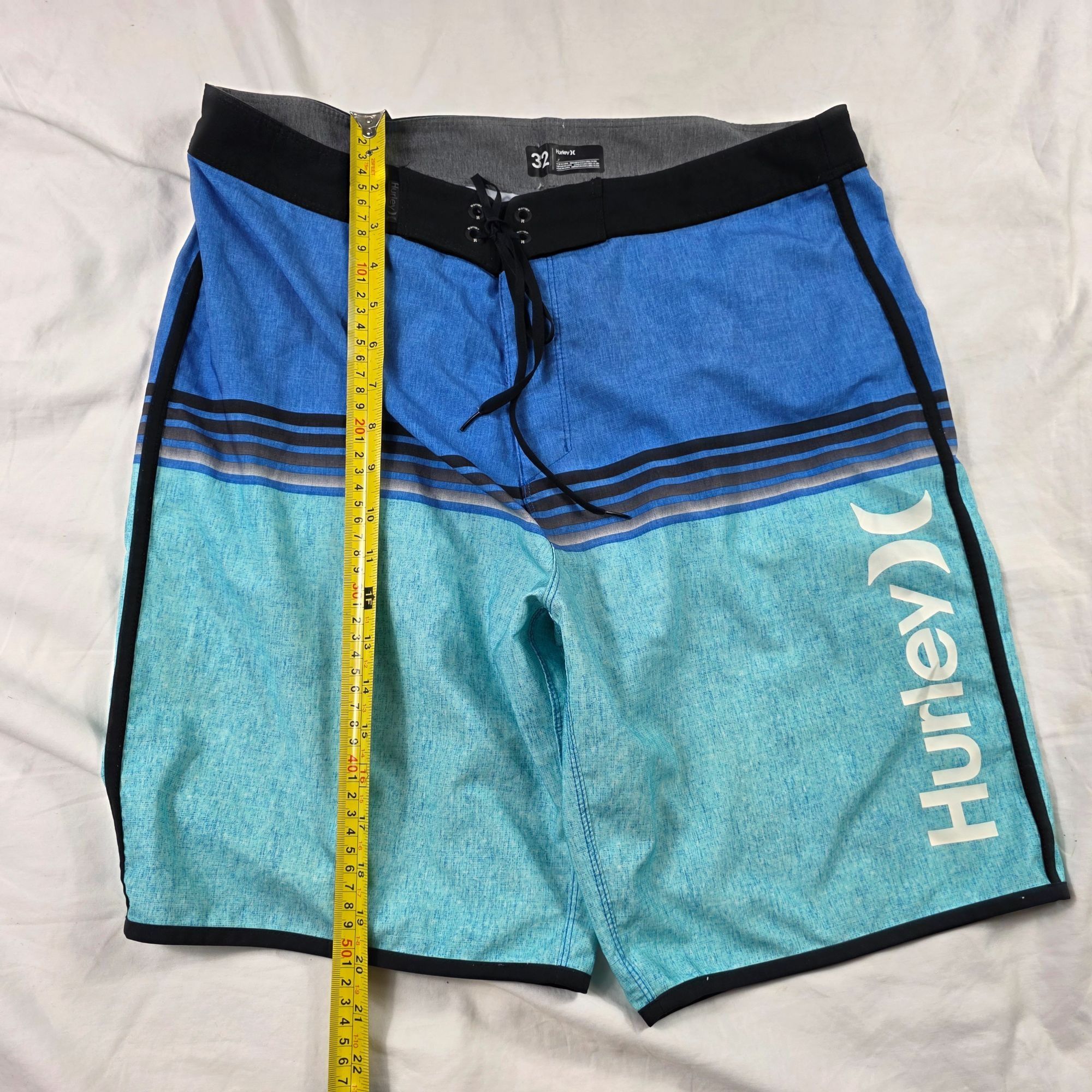 Hurley Hurley Phantom Mens 32 Blue Black Board Shorts Lightweight S Size US 32 / EU 48 - 9 Thumbnail