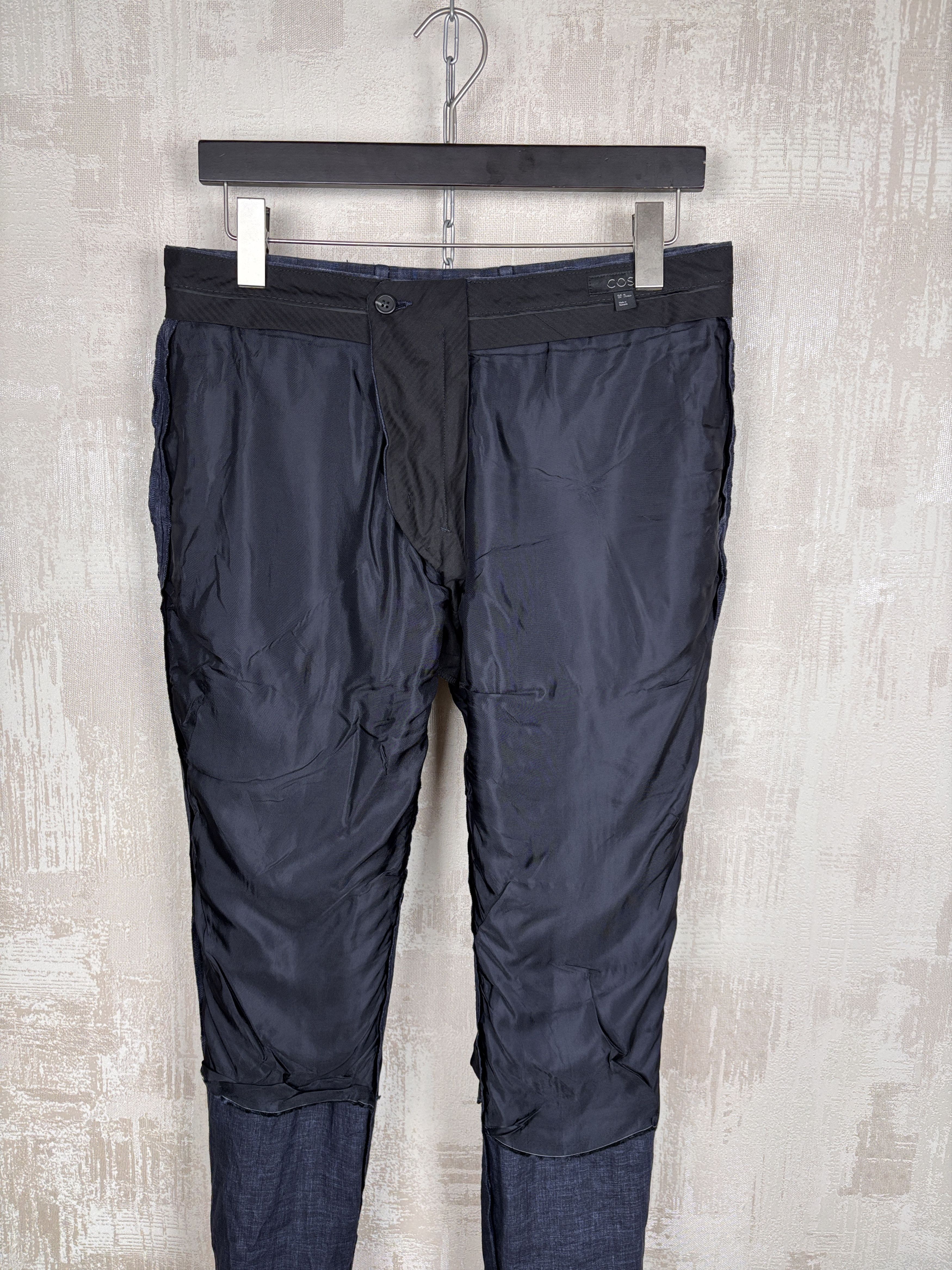 Cos COS Linen Chino Pants Men's Size EUR 48 (M) Navy Blue Size US 32 / EU 48 - 17 Thumbnail