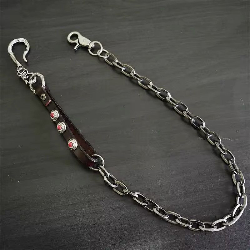 Jewelry Punk genuine leather Pants Chain Size ONE SIZE - 1 Thumbnail
