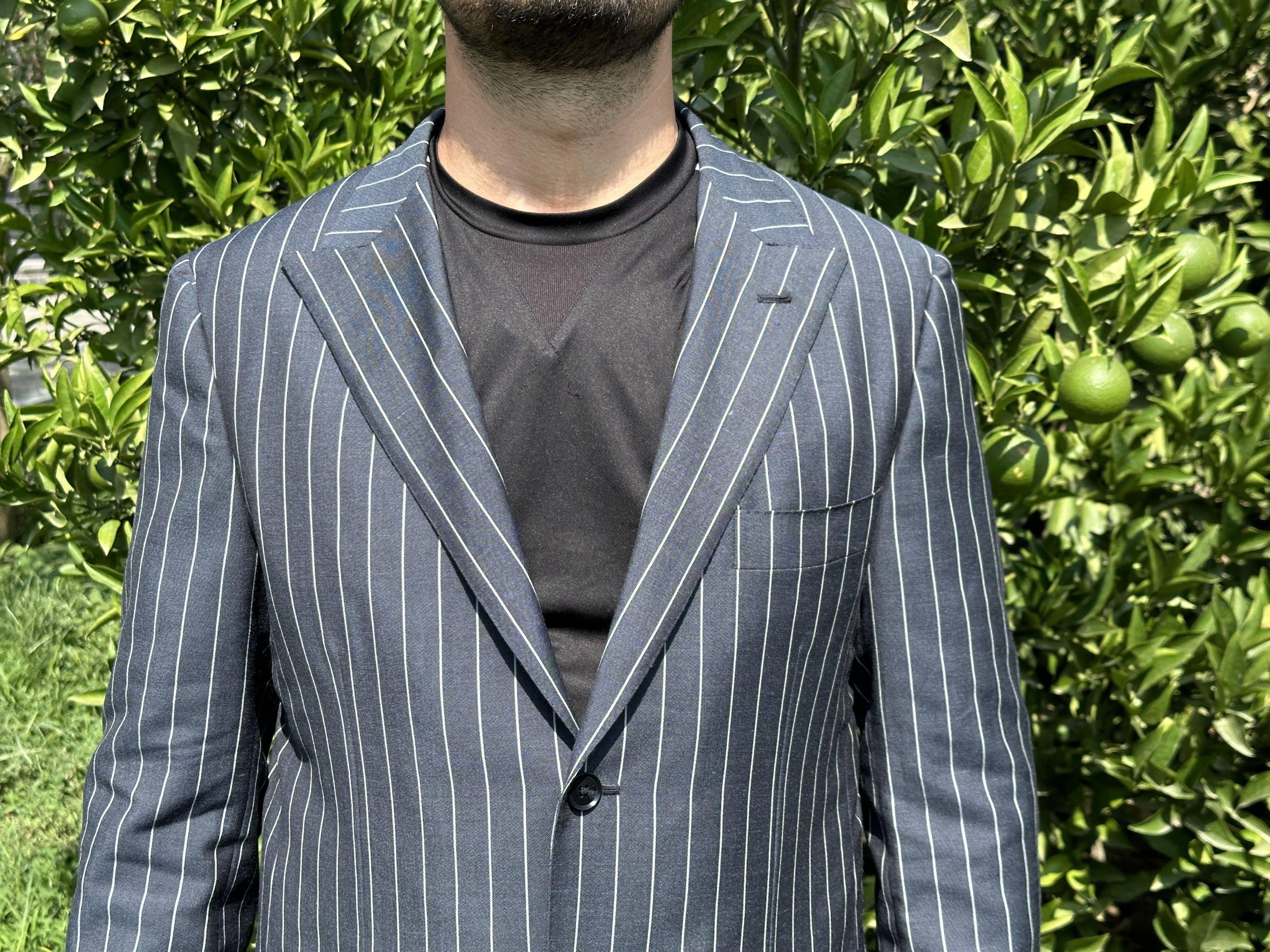 Isaia Isaia Napoli Royal Blazer Suit Formal Striped Jacket Size 52 Size 52R - 3 Thumbnail
