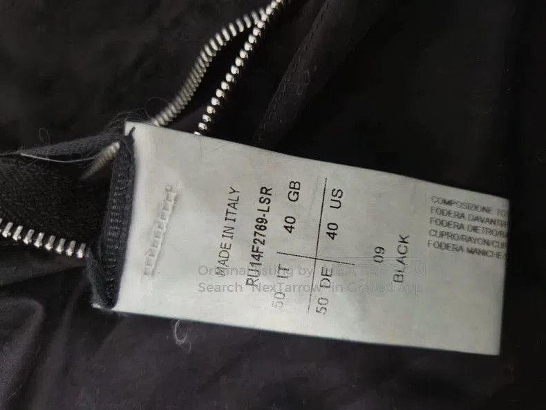 Rick Owens Rick Owens Men’s Black Leather Jacket. Size US L / EU 52-54 / 3 - 9 Thumbnail
