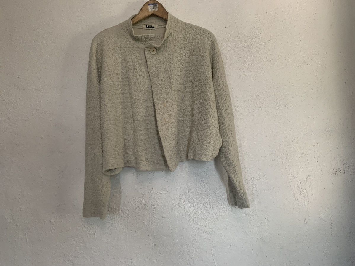 Issey Miyake 80s PLANTATION BY ISSEY MIYAKE CROPTOP CARDIGAN Size M / US 6-8 / IT 42-44 - 1 Thumbnail