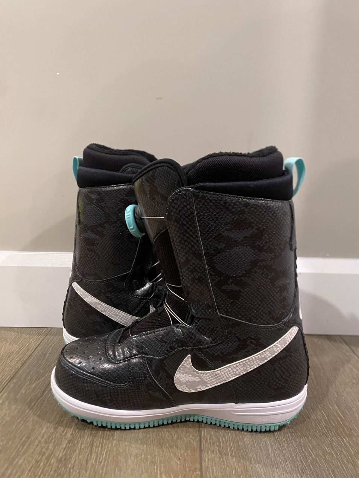 Nike Nike Zoom Force 1 X Double BOA Snowboard Boots Grey & Teal Size US 7.5 / IT 37.5 - 5 Thumbnail