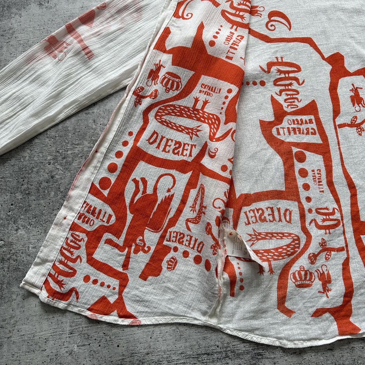 Diesel Vintage Diesel Inside Out Avandgard Style Shirt White Size US M / EU 48-50 / 2 - 11 Thumbnail