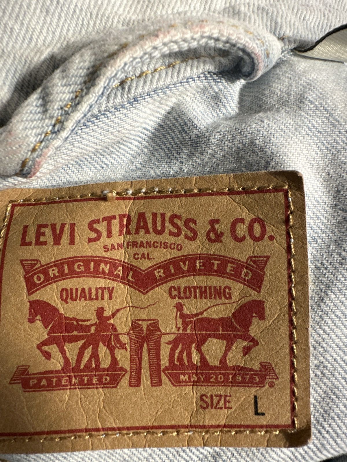 Levi's Levi’s Ladies Ex Boyfriend Tricker Denim Jacket Size L / US 10 / IT 46 - 9 Thumbnail