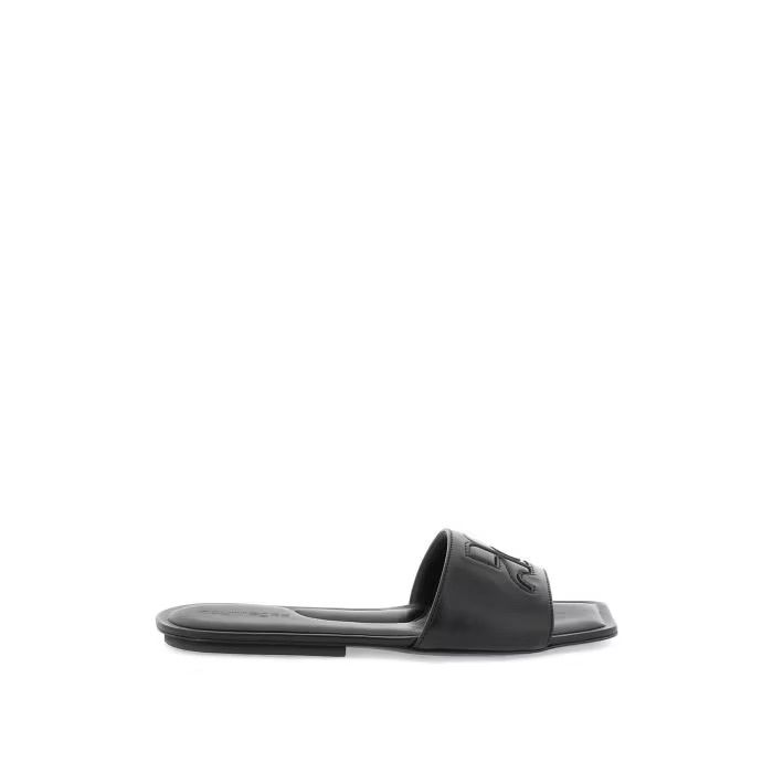 image of Courreges O1S22I1N0424 Ac Slides In Black, Women's (Size 6)