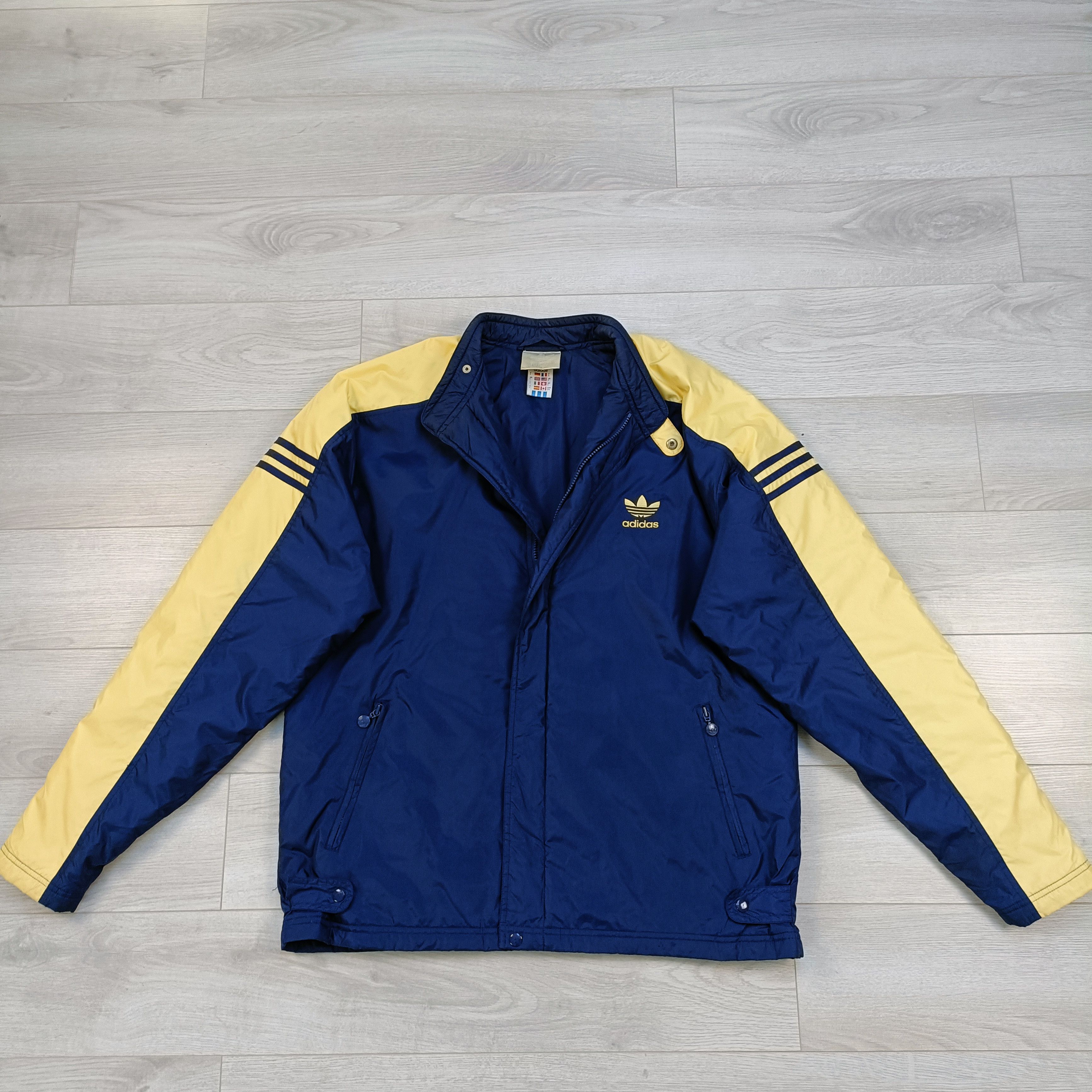 Adidas × Vintage Men's Blue Full Zip Track Jacket ! Size US L / EU 52-54 / 3 - 1 Thumbnail