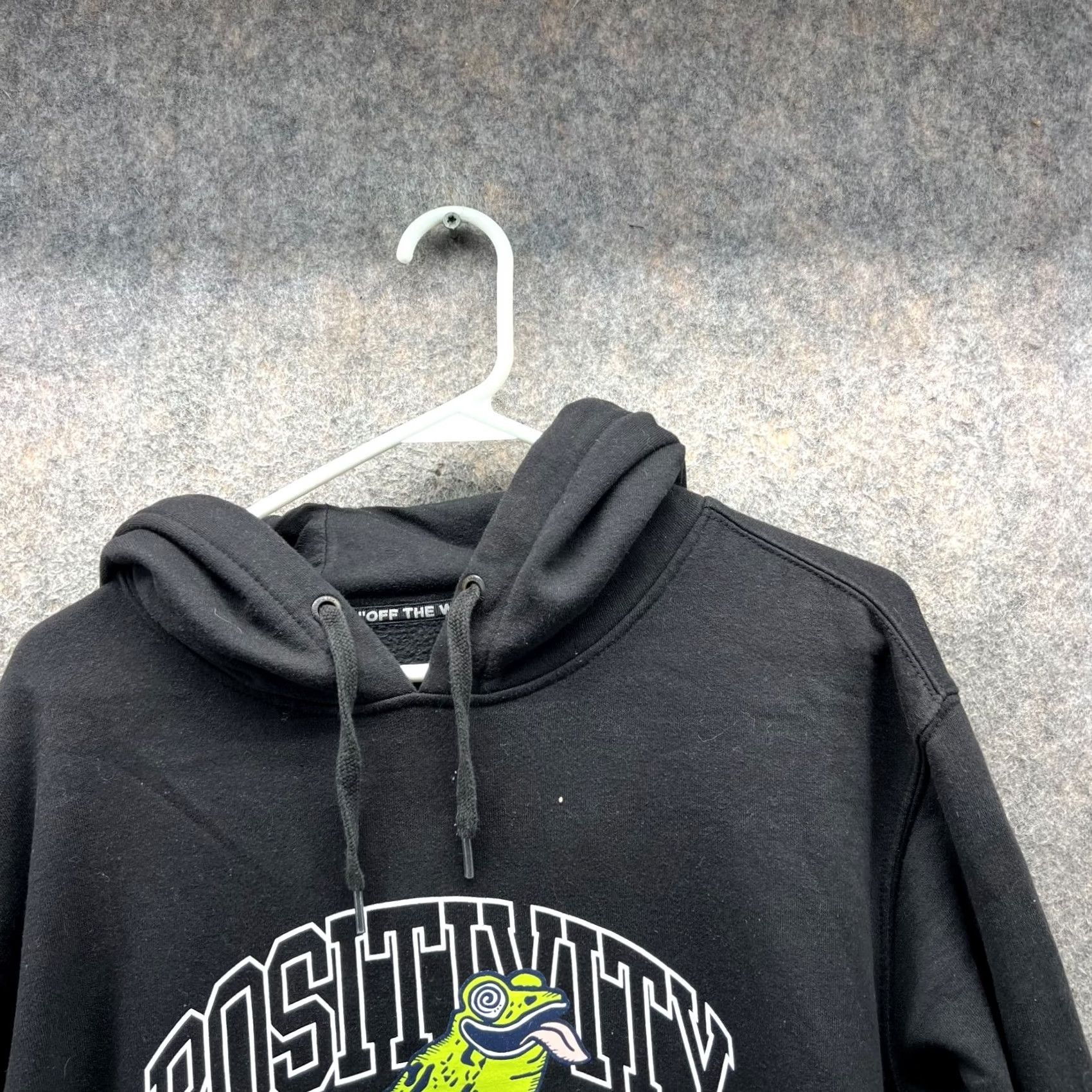 Vans VANS Sweater Hooded Pullover Men Medium Black Frog Graphic Positivity Vintage Size US M / EU 48-50 / 2 - 7 Thumbnail