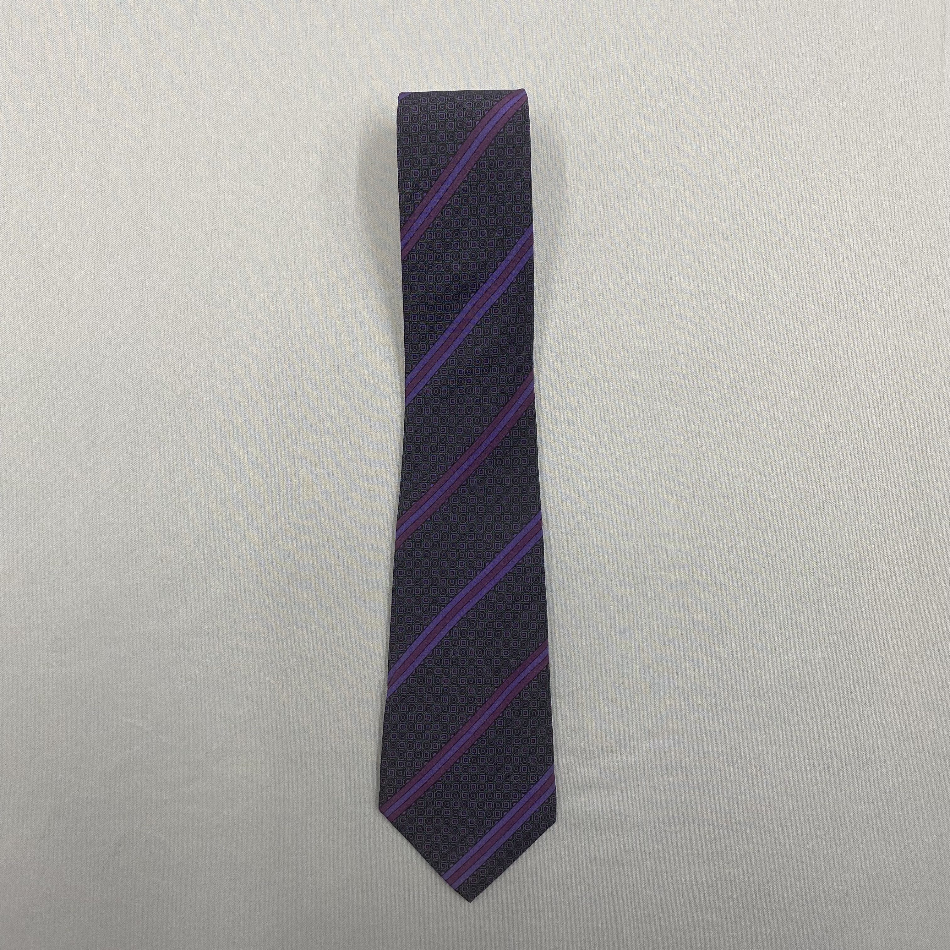 Japanese Brand Vintage Christian Dior SILK Necktie Cravate Pure Silk Size ONE SIZE - 3 Thumbnail