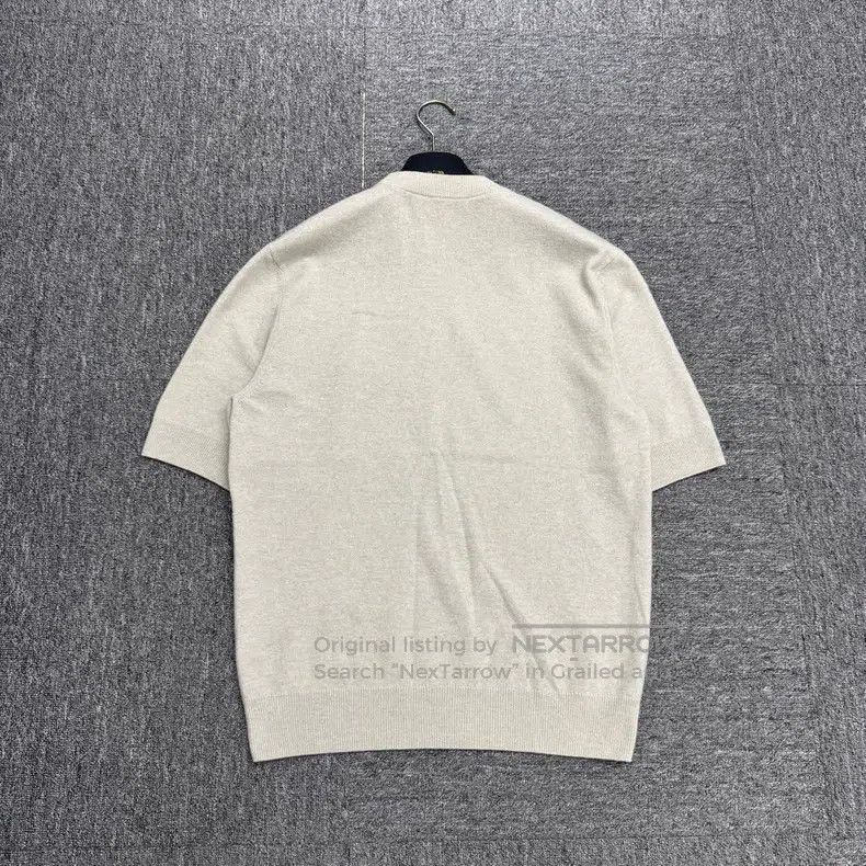 Hermes Hermes Leather patch wool short-sleeve Size US S / EU 44-46 / 1 - 5 Thumbnail