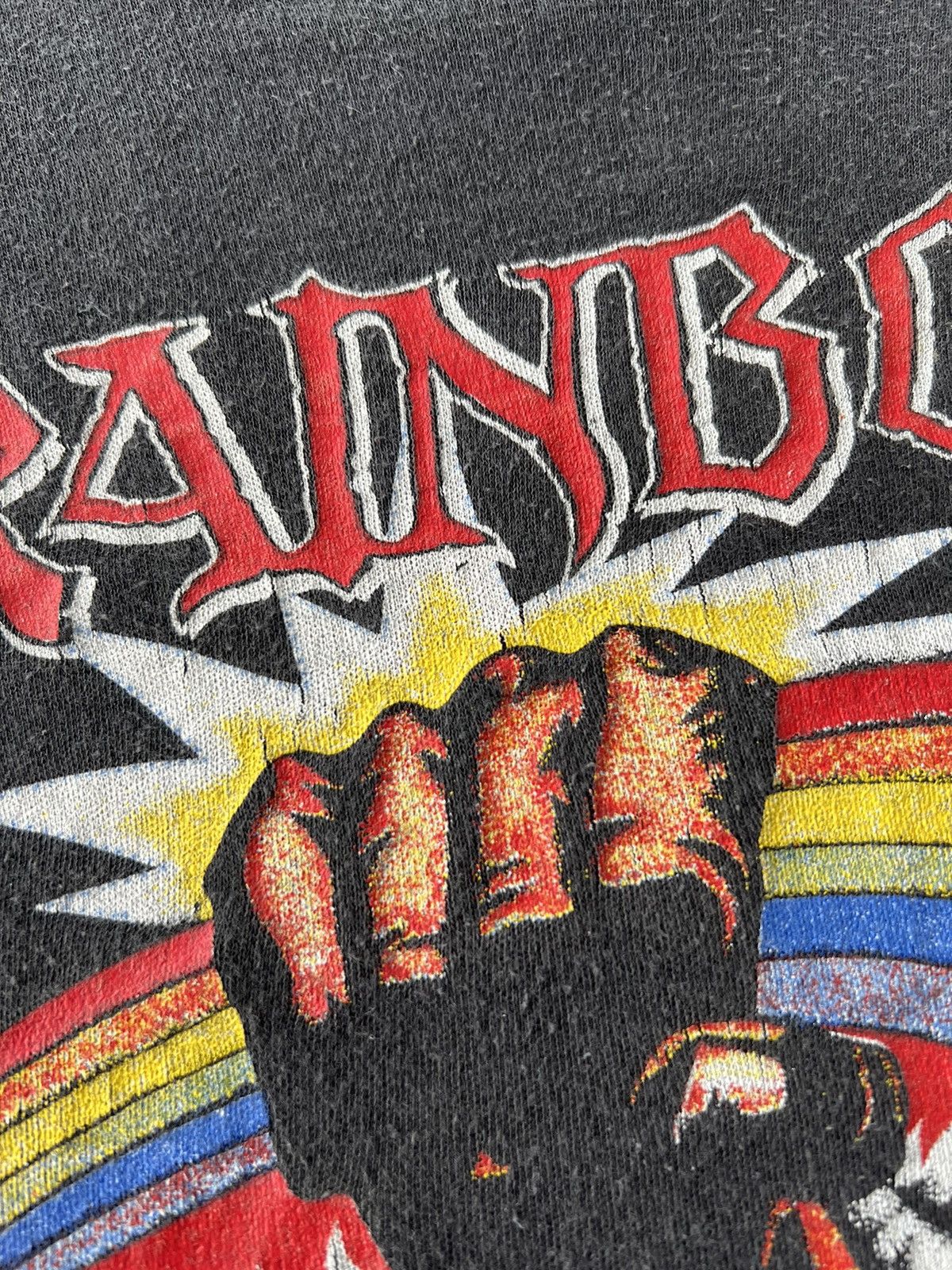 Band Tees Vintage 1980 Monster of Rock Rainbow Judas Priest Scorpions Size US M / EU 48-50 / 2 - 7 Thumbnail