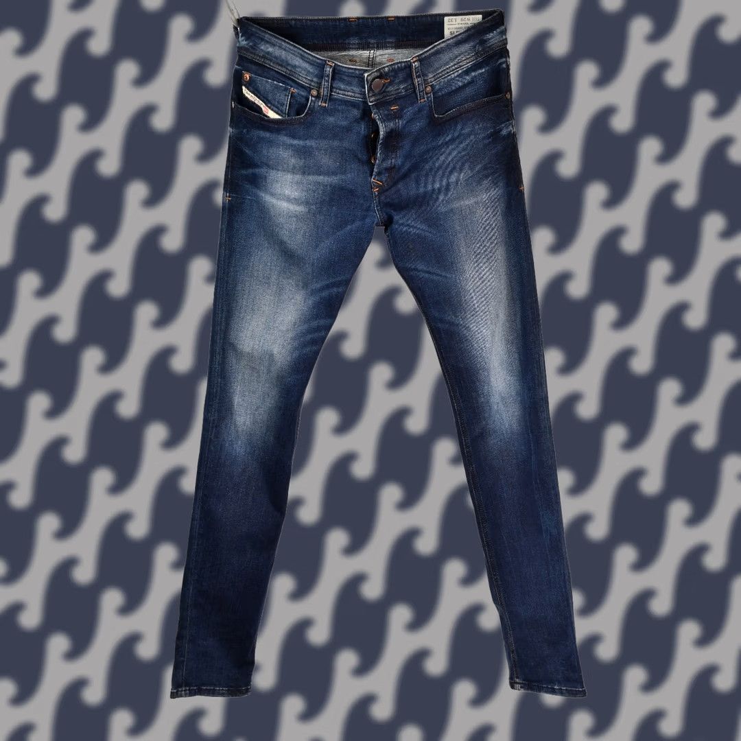 Diesel Diesel Sleenker 0845S Stretch Skinny Blue Jeans Men's W29/L32 Slim 92%Cotton 6%Polyester 2%Elastane Blue Denim Size US 29 - 1 Thumbnail