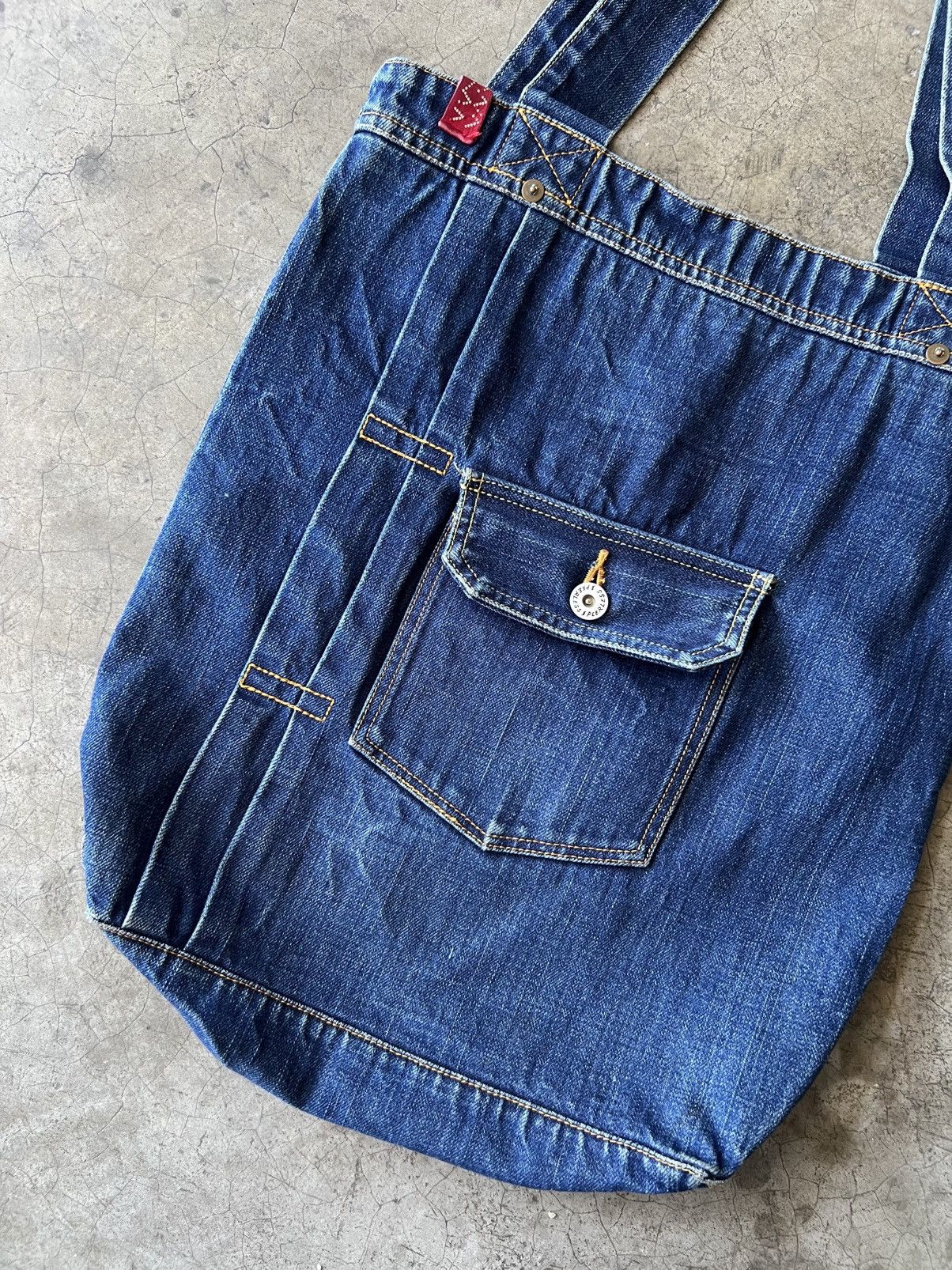 Visvim Visvim - S/S18 Dry Denim Tote Bag Size ONE SIZE - 5 Thumbnail