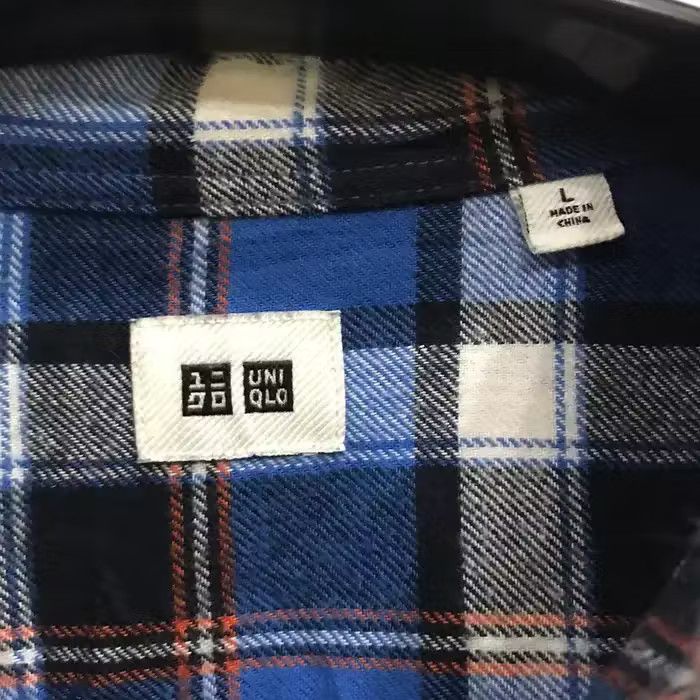 Vintage Japanese Brand Uniqlo Flannel Shirt Size US L / EU 52-54 / 3 - 4 Thumbnail