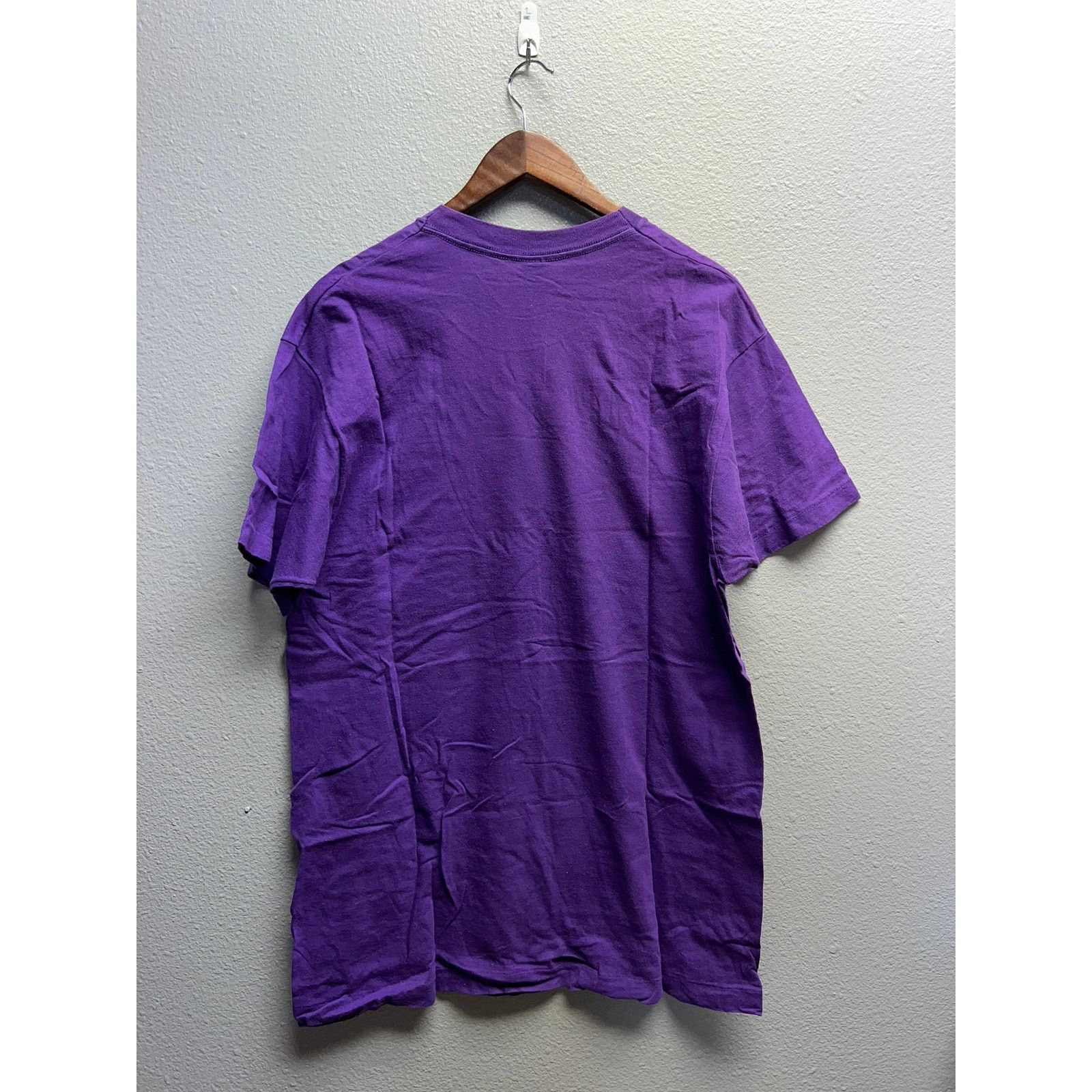 Fruit Of The Loom Vintage Purple Blank Shirt Fruit Of The Loom USA Made Tee L Size US L / EU 52-54 / 3 - 6 Thumbnail