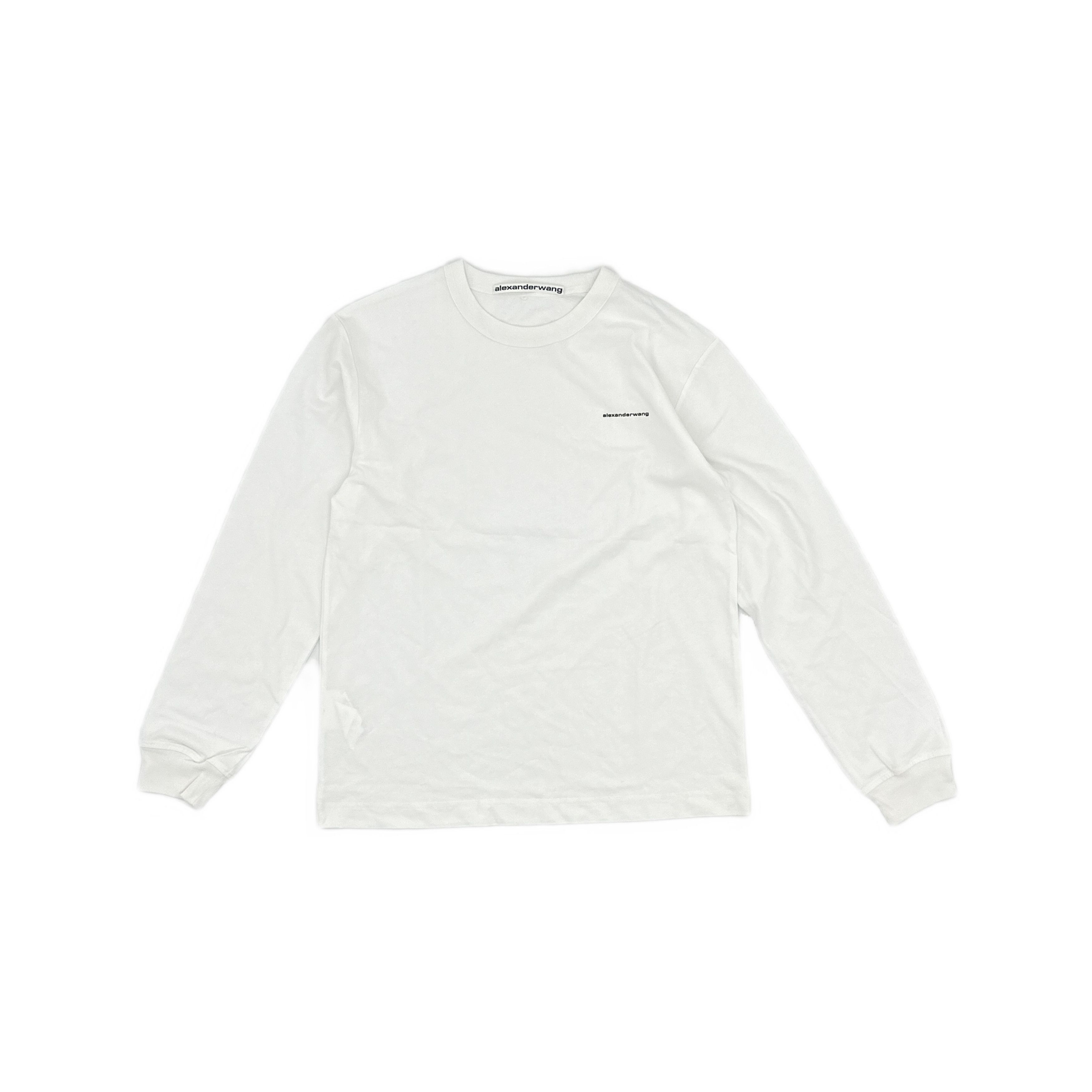 Alexander Wang Alexander Wang Logo Long Sleeve T-Shirt Size S Size US S / EU 44-46 / 1 - 1 Thumbnail