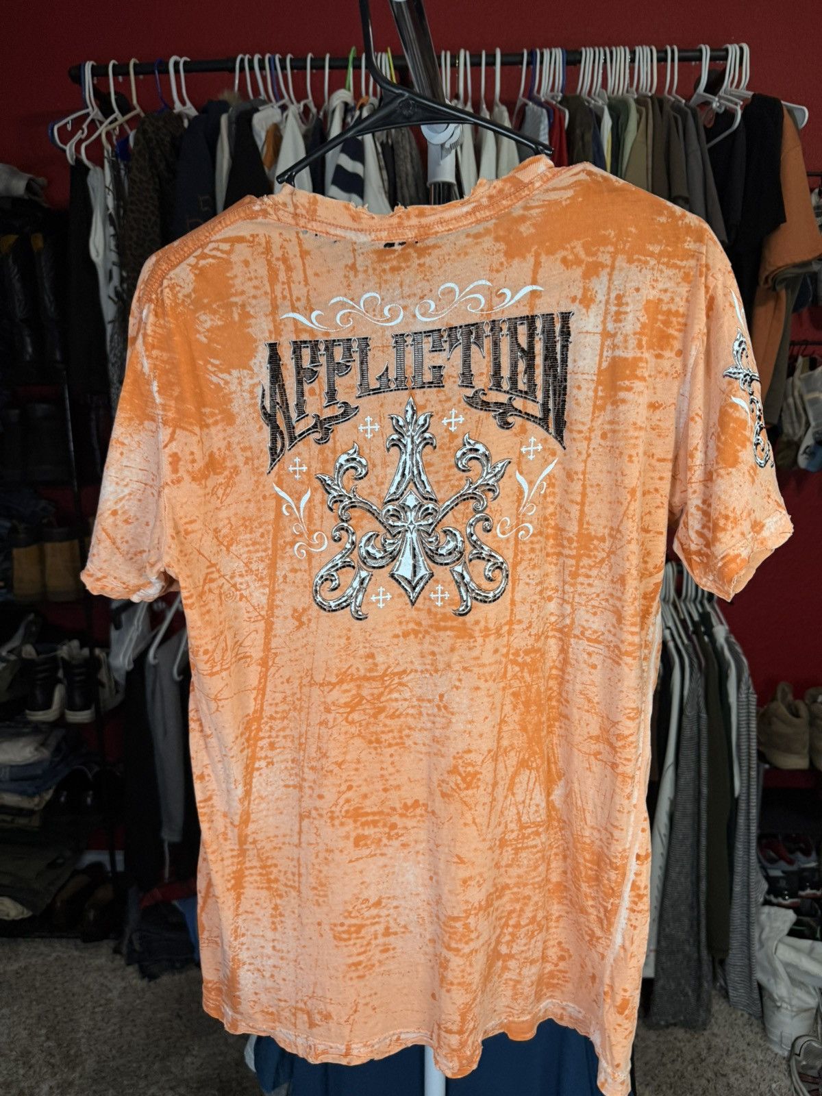 Affliction Distressed Affliction Vintage Thrashed Reversible Tee Size US M / EU 48-50 / 2 - 2 Thumbnail