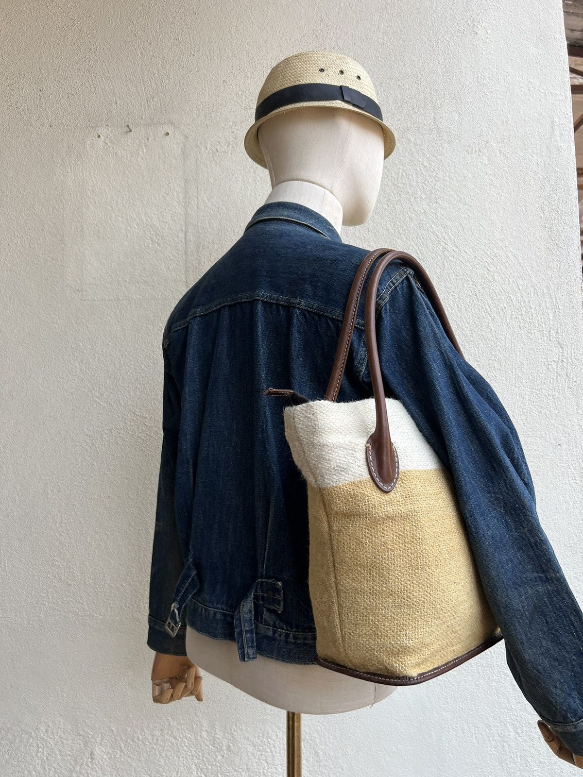 Leather Vintage Genten Japan RIRI Zipper With Leather Handle Bag Size ONE SIZE - 23 Thumbnail