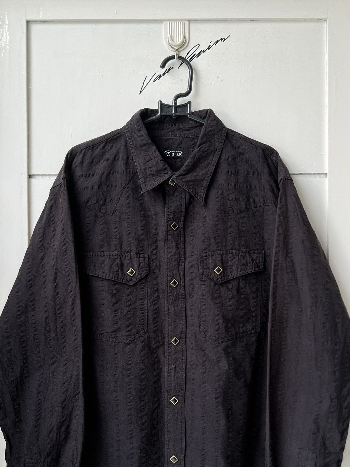Real Japan Blues RJB Japanese Brand Brown Shirt Size US S / EU 44-46 / 1 - 2 Thumbnail