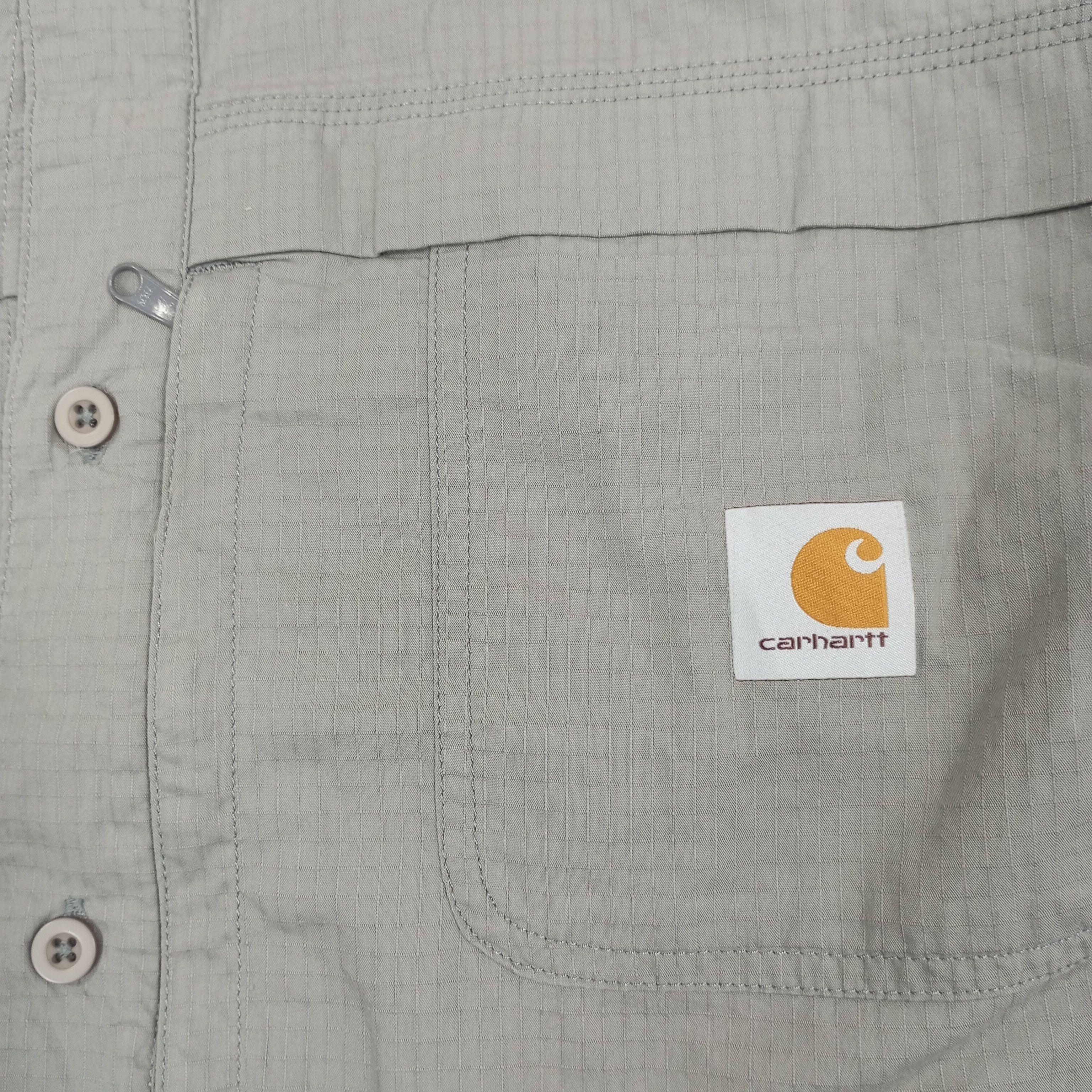 Carhartt × Vintage Carhartt Casual Style Small Logo Design Shirt Distressed Size US XXL / EU 58 / 5 - 6 Thumbnail