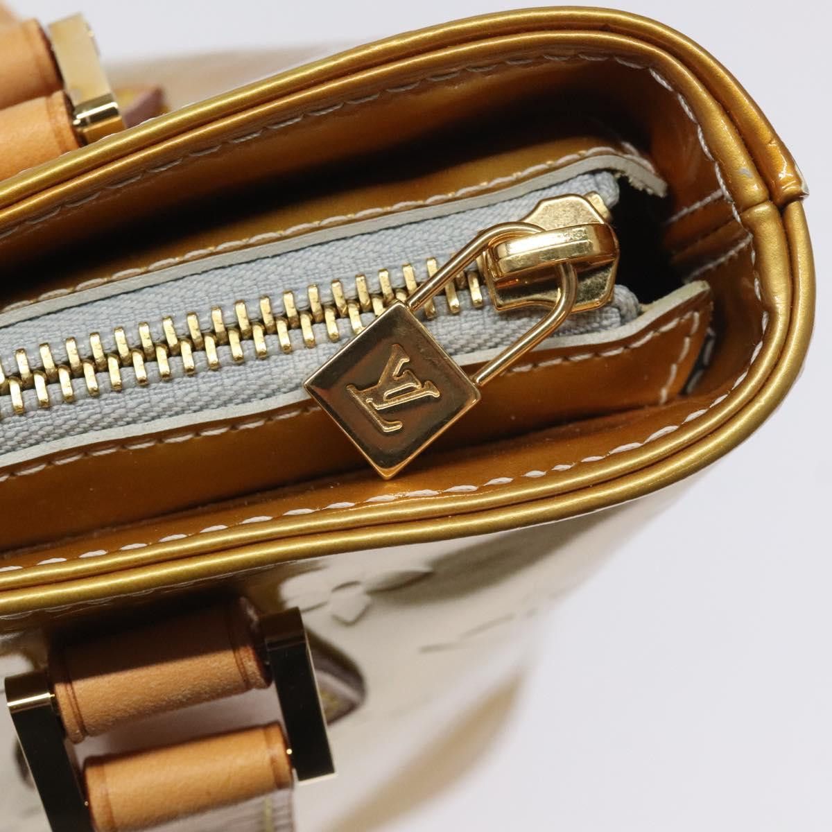 Louis Vuitton LOUIS VUITTON Monogram Vernis Houston Hand Bag Gris M91053 Size ONE SIZE - 10 Thumbnail