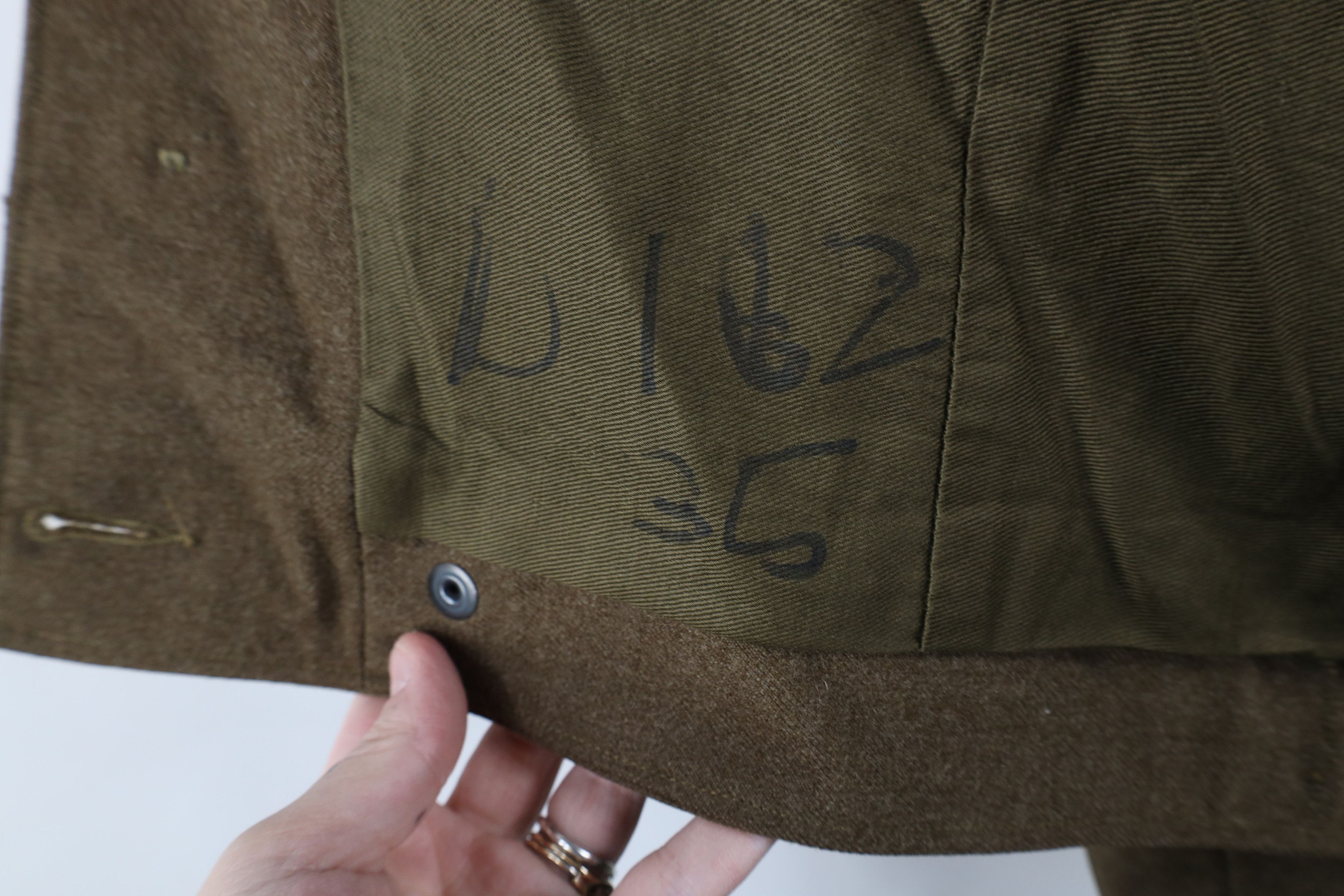 Vintage Vintage 40s World War II Military Wool OD Field Jacket USA Size US L / EU 52-54 / 3 - 11 Thumbnail