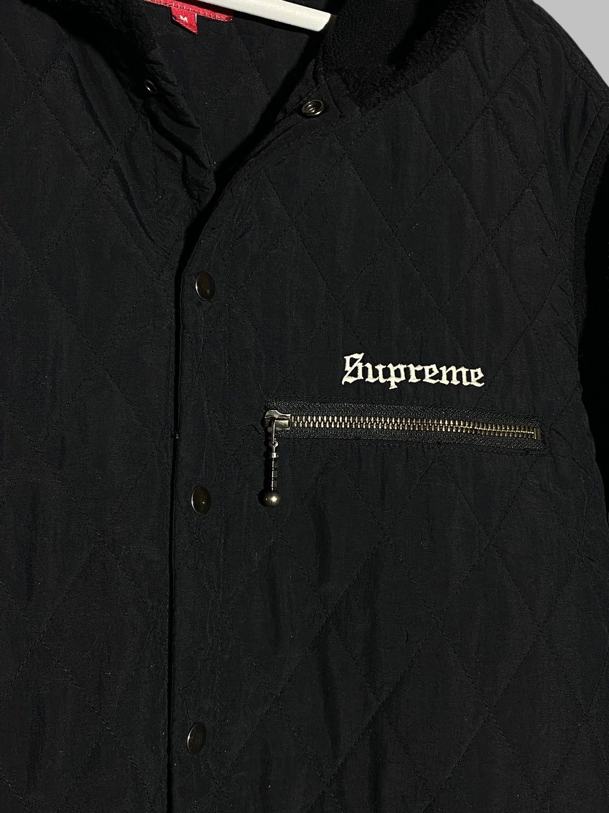 Supreme Supreme Hooded Fleece Nylon Shirt Jacket Black Size US M / EU 48-50 / 2 - 7 Thumbnail