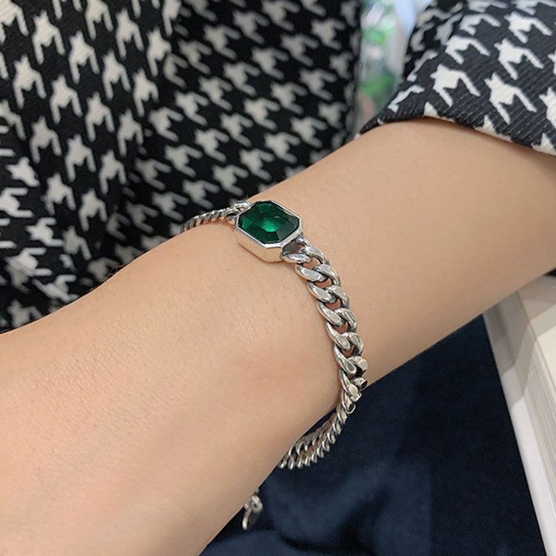 Jewelry Elegant Vintage Simple Zircon Bracelet Size ONE SIZE - 2 Thumbnail