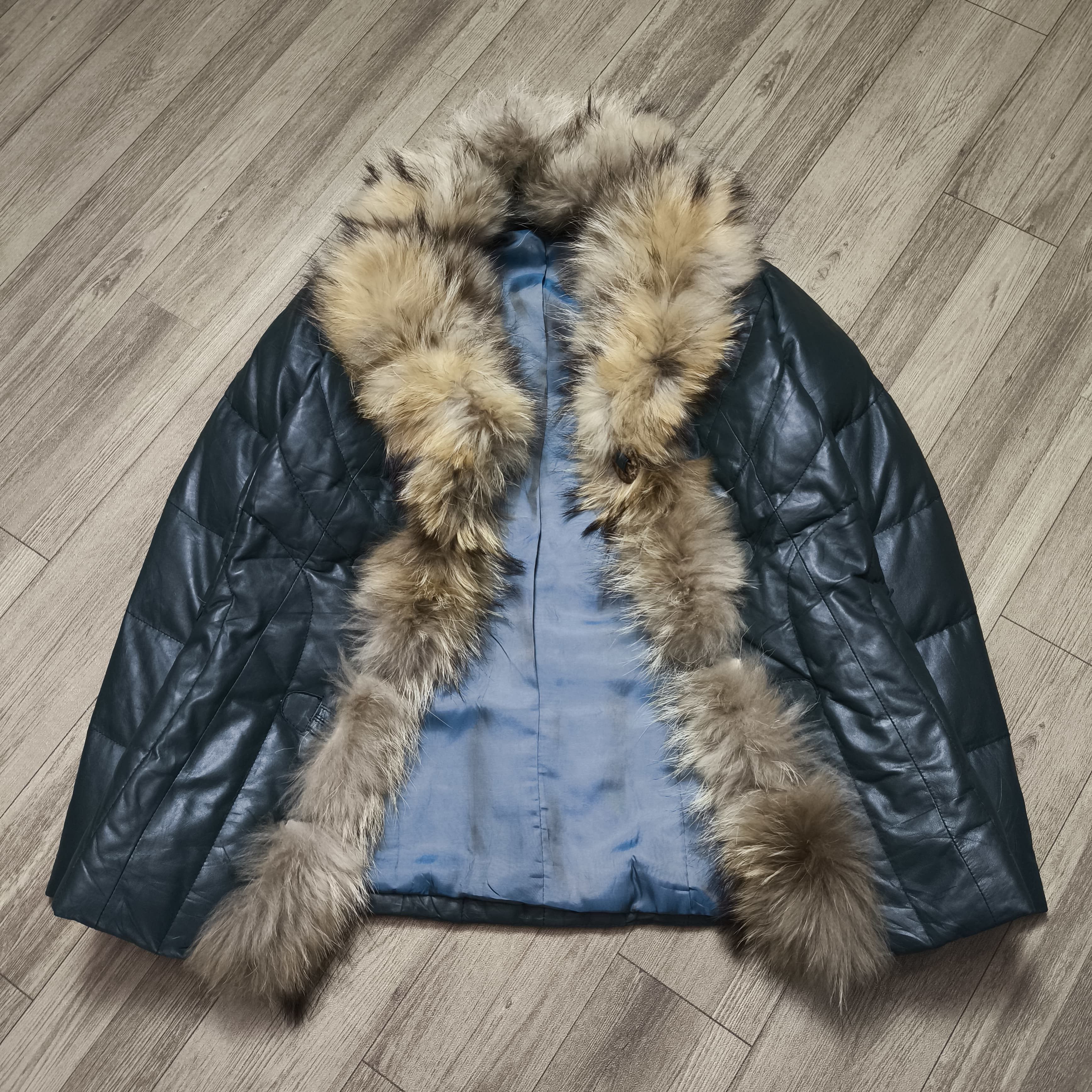 Tornado Mart 2000s Japane brand Fur Racoon Down Jacket Size M / US 6-8 / IT 42-44 - 8 Thumbnail